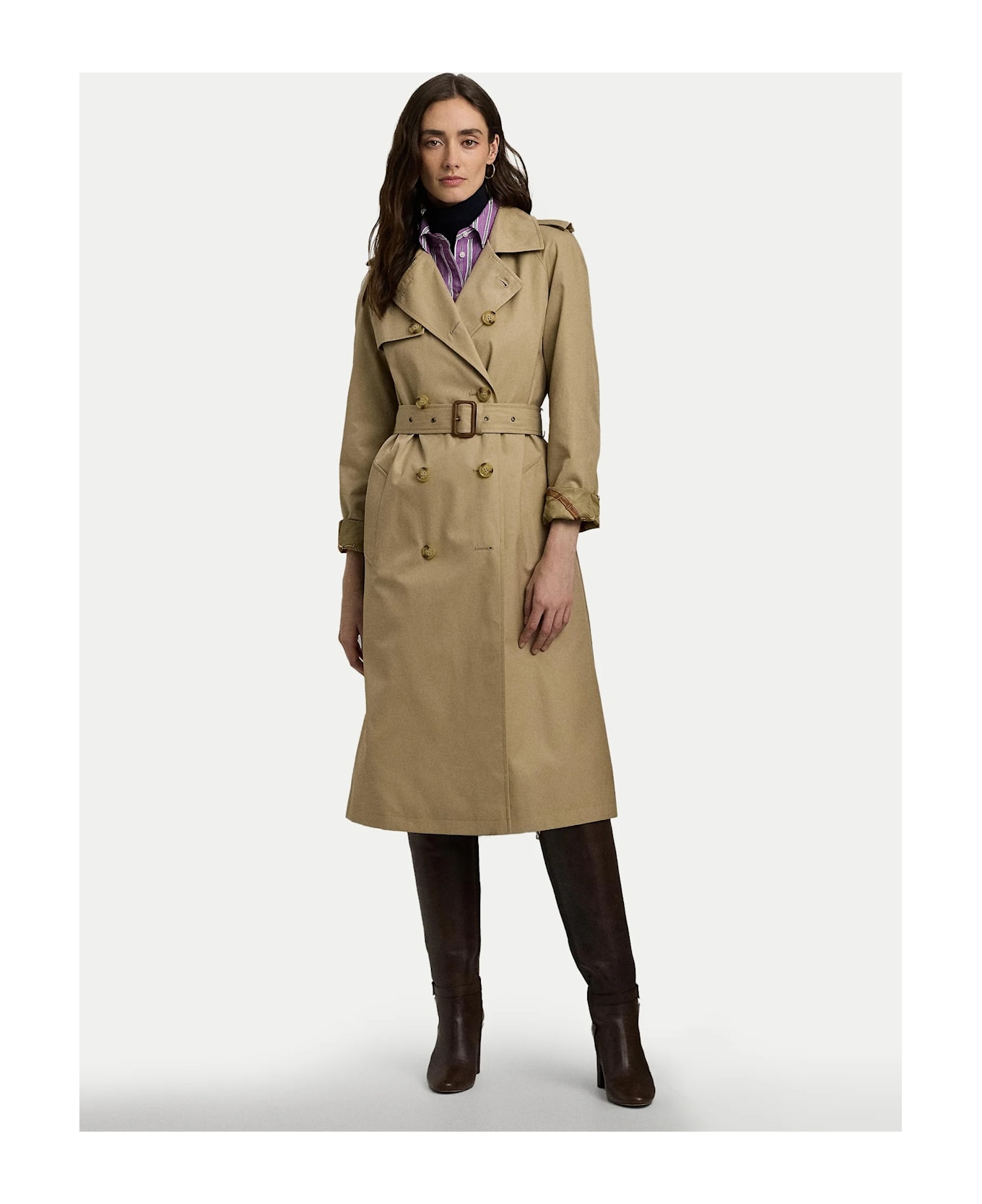 Ralph Lauren Bl Db W Ns44 Lined Coat - Birch Tan