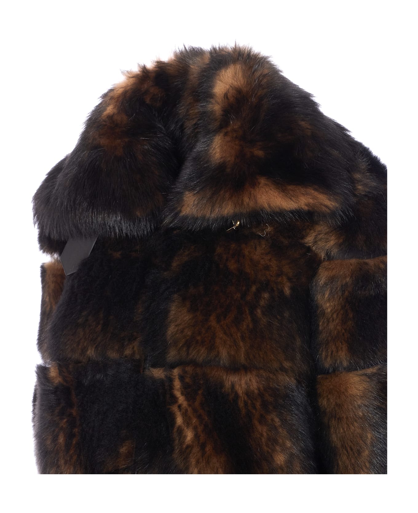 Fendi Color Pquin Motif Jacket - Brown