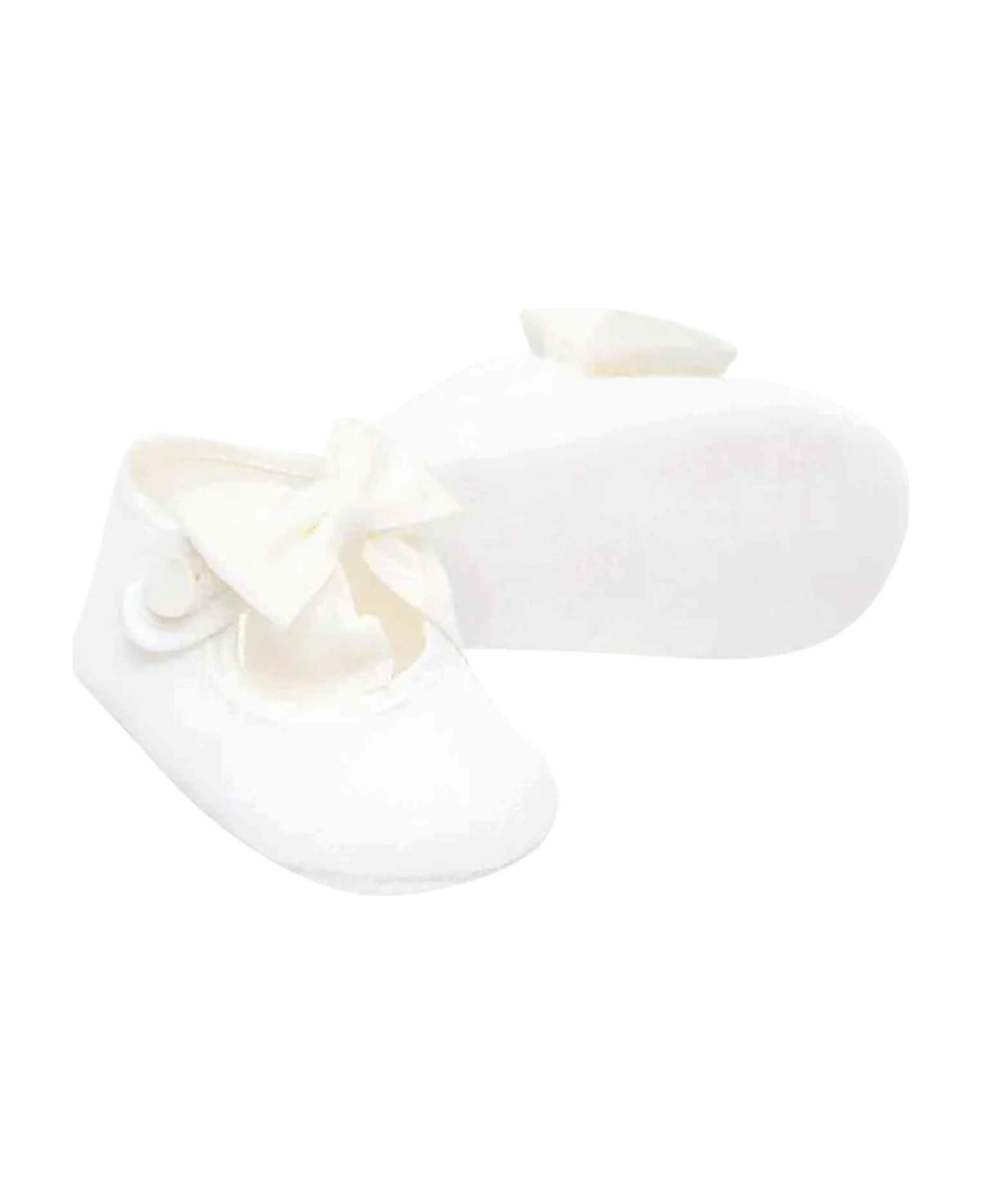 Monnalisa White Ballet Flats Girl - Bianco