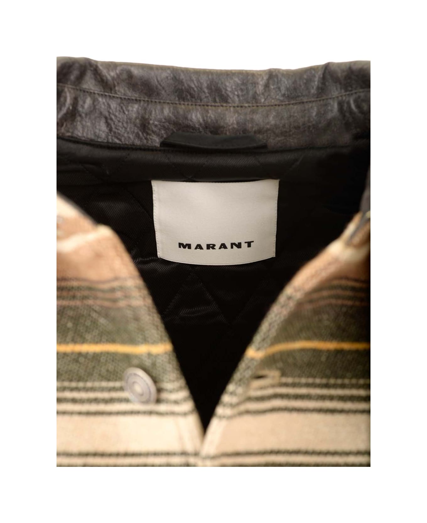 Isabel Marant 'dalton' Overshirt Jacket - Beige