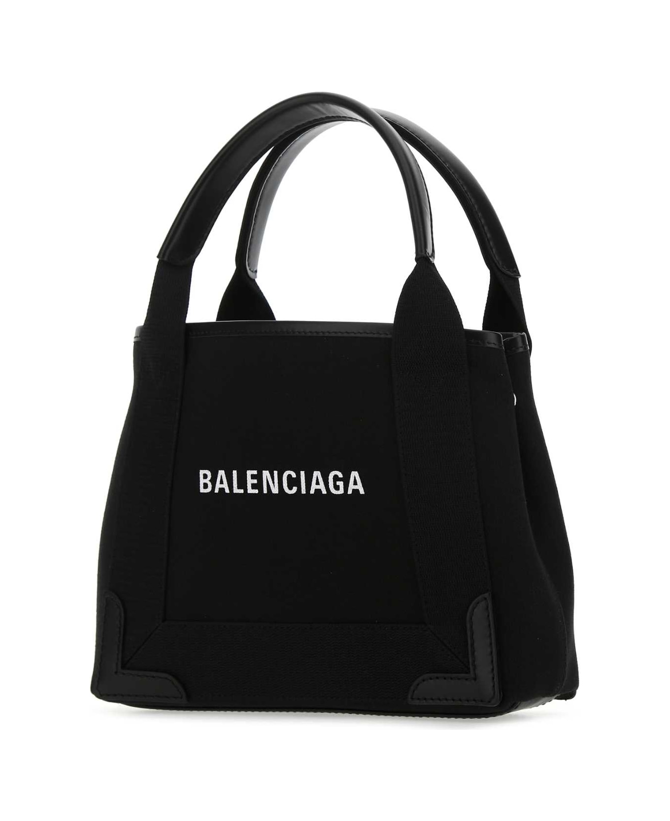 Balenciaga Black Fabric Navy Cabas Xs Handbag - 1000