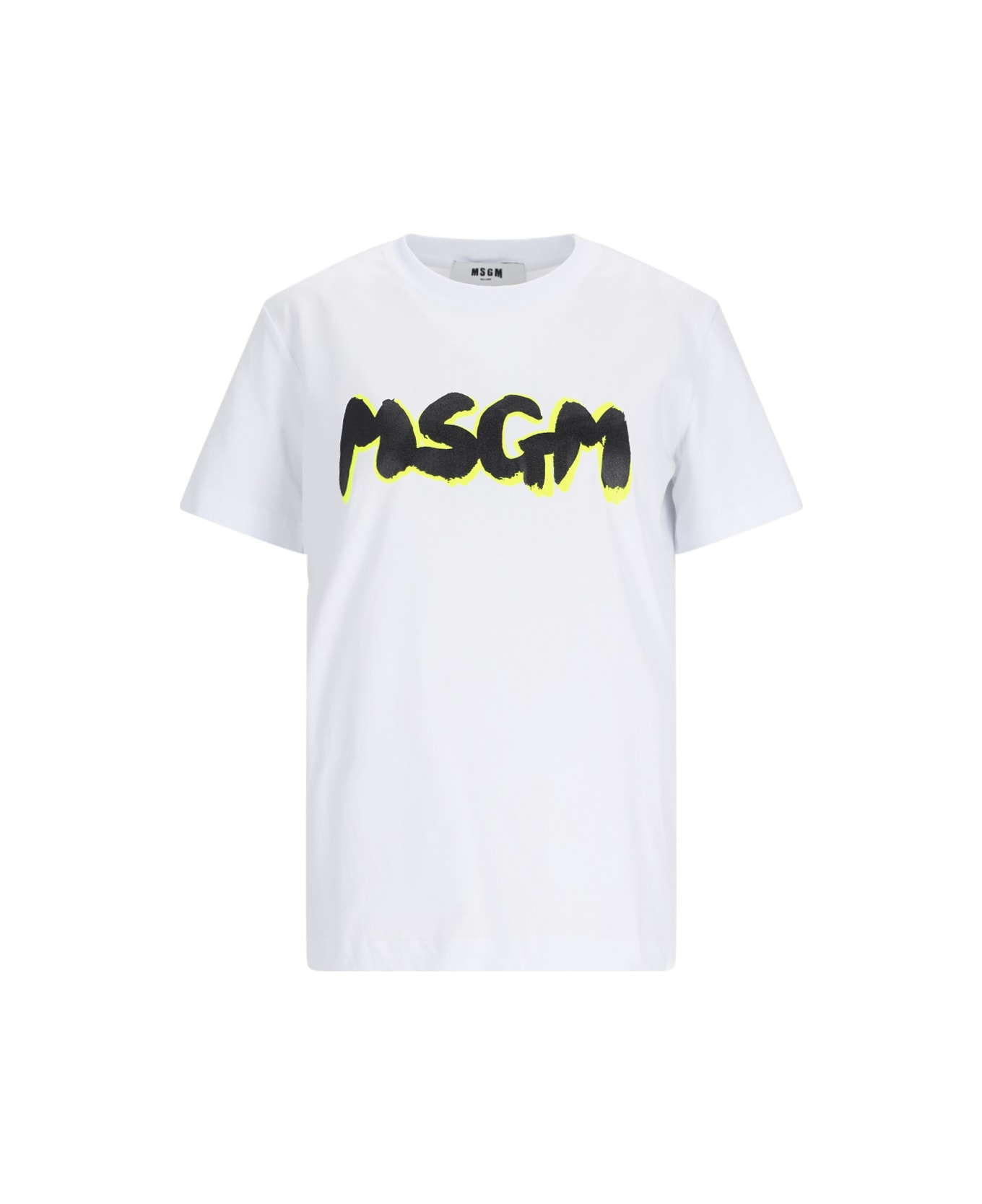 セール】【NEW】MSGM ブラッシュロゴTシャツ（Tシャツ