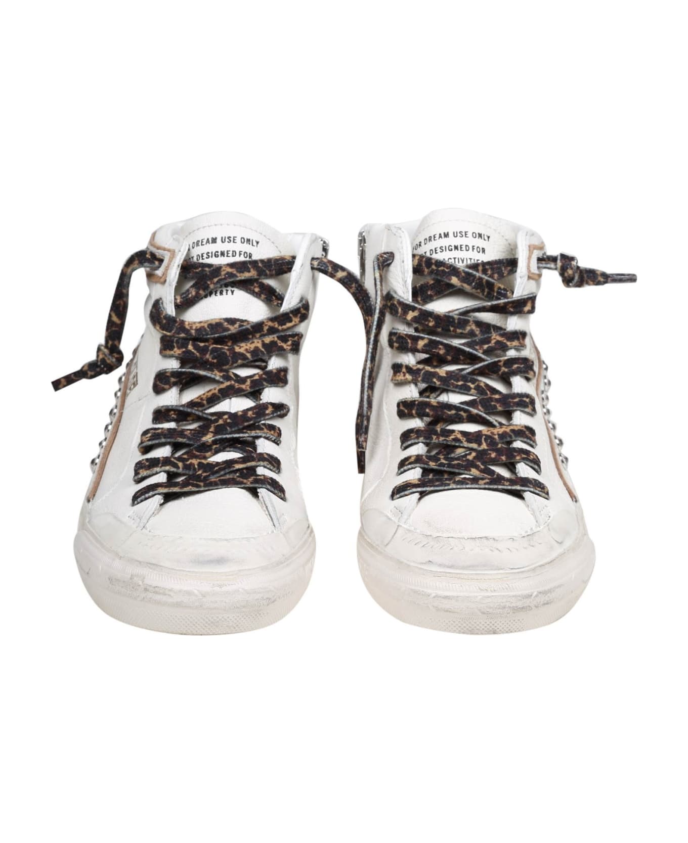 Golden Goose Slide Slide Penstar Sneakers In White Leather - White/Platinum