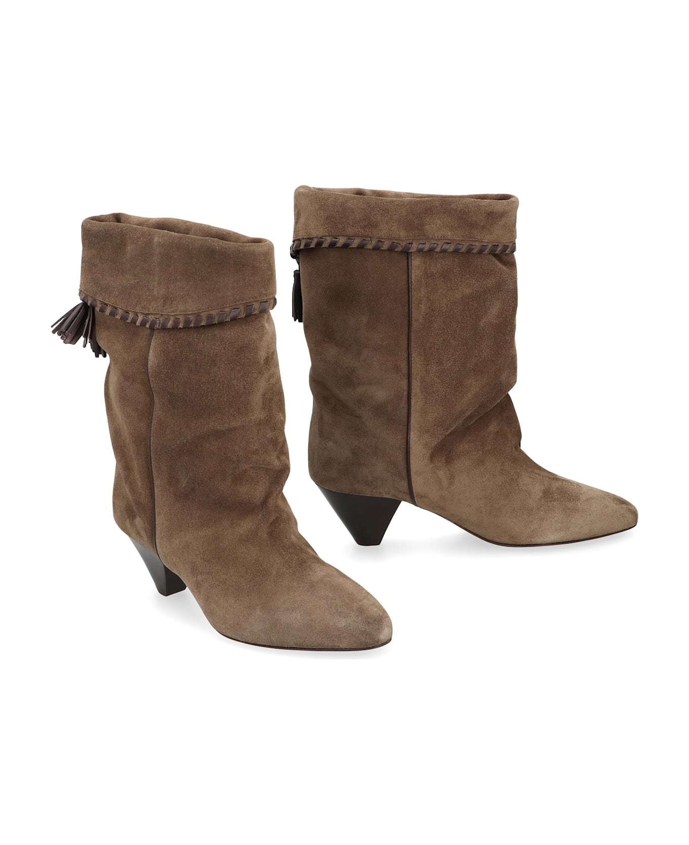 Isabel Marant Dalby Suede Ankle Boots - brown