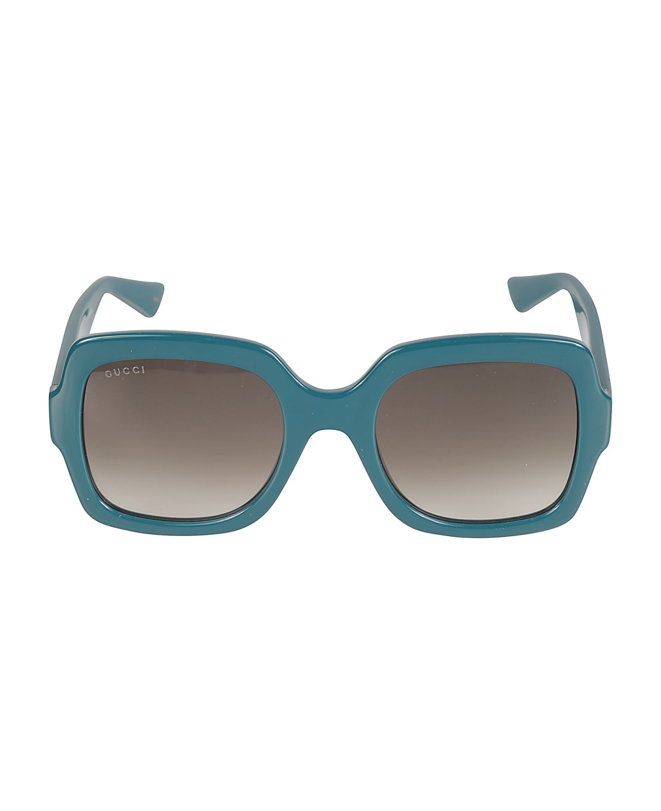 Gucci Eyewear Square Frame Sunglasses - Blue/Brown