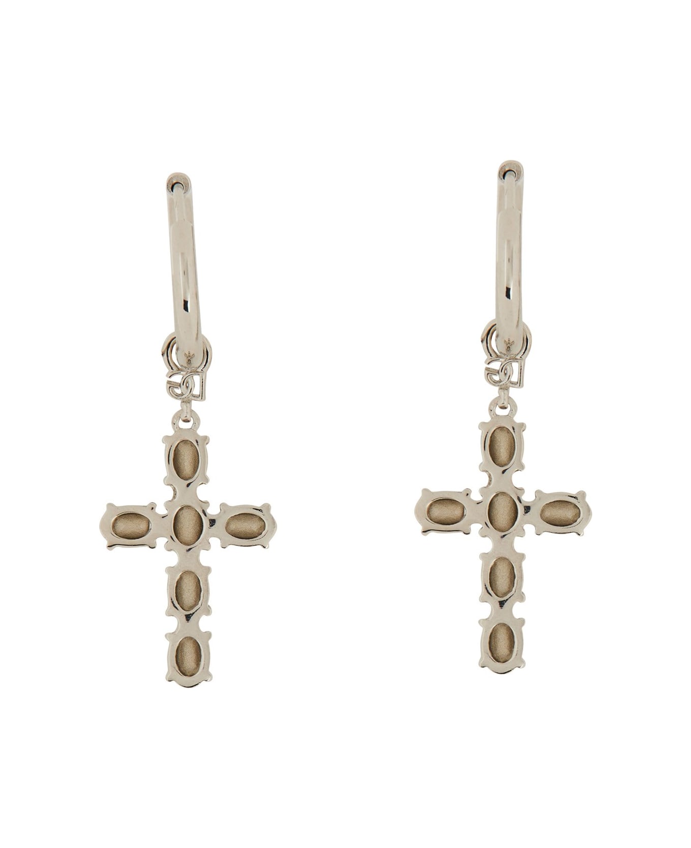 Dolce & Gabbana Earrings With Crosses - Silver