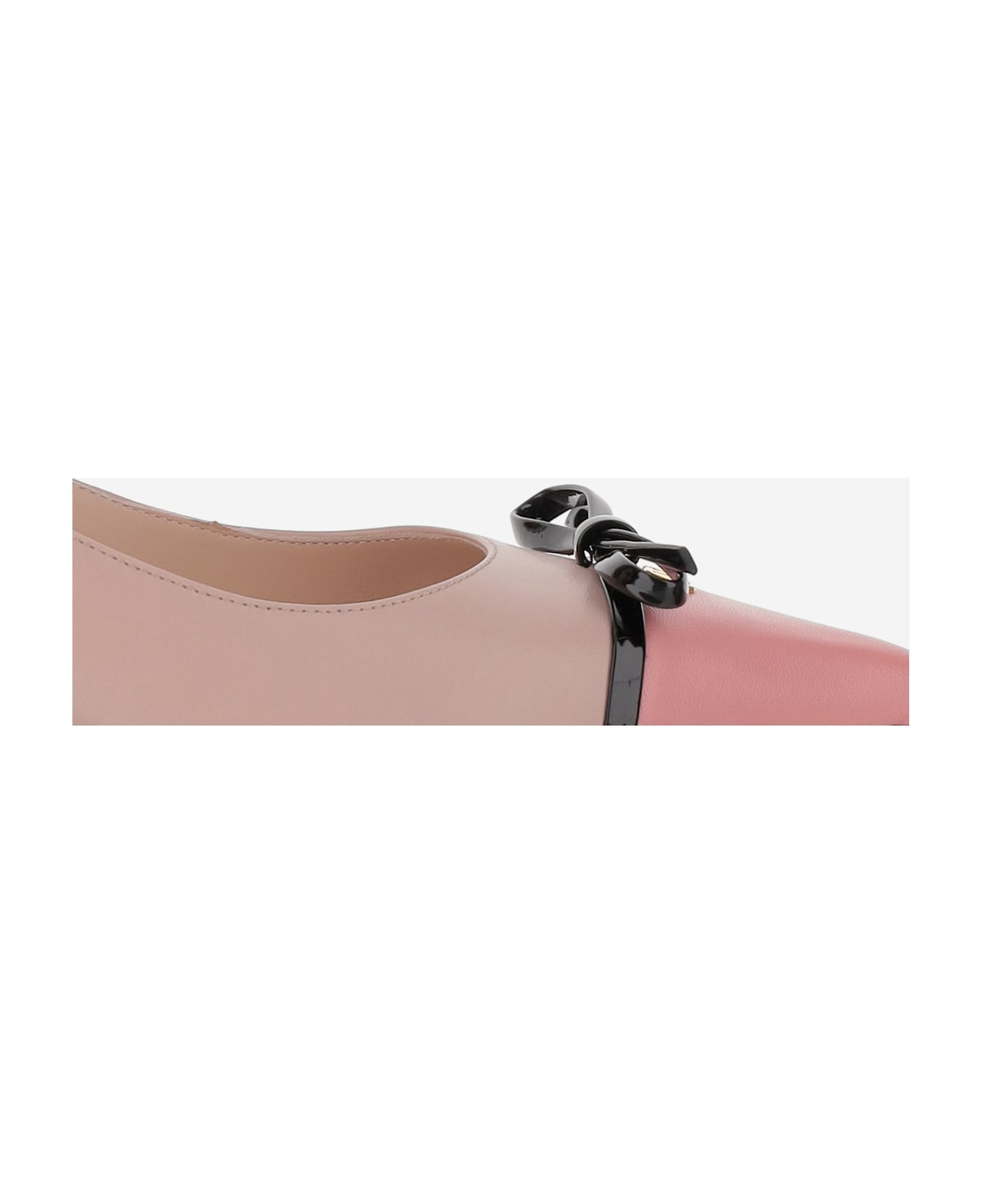 Valentino Garavani Leather Pumps With Bow - Pink