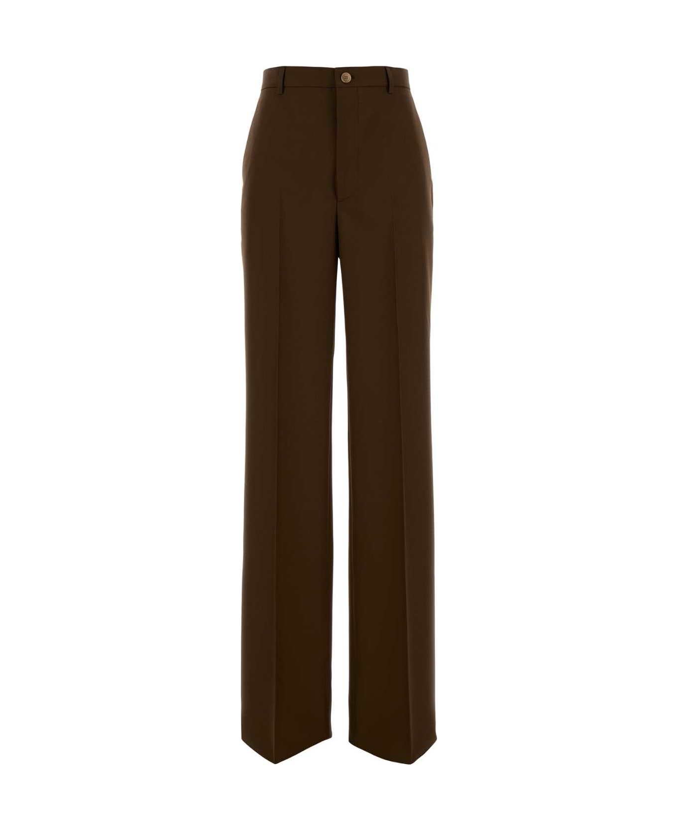 Gucci Brown Panama Palazzo Pant - SILVERWHGR