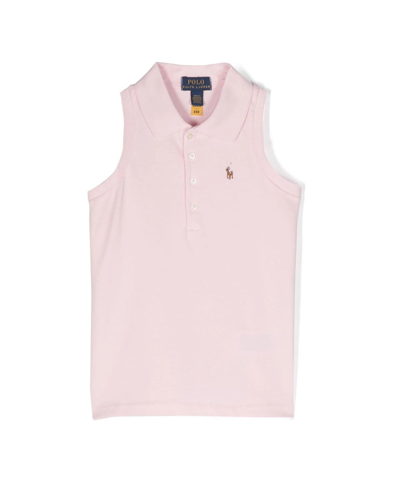 Polo Ralph Lauren Slvlesspolo Knit Shirts Polo Shirt - Hint Of Pink