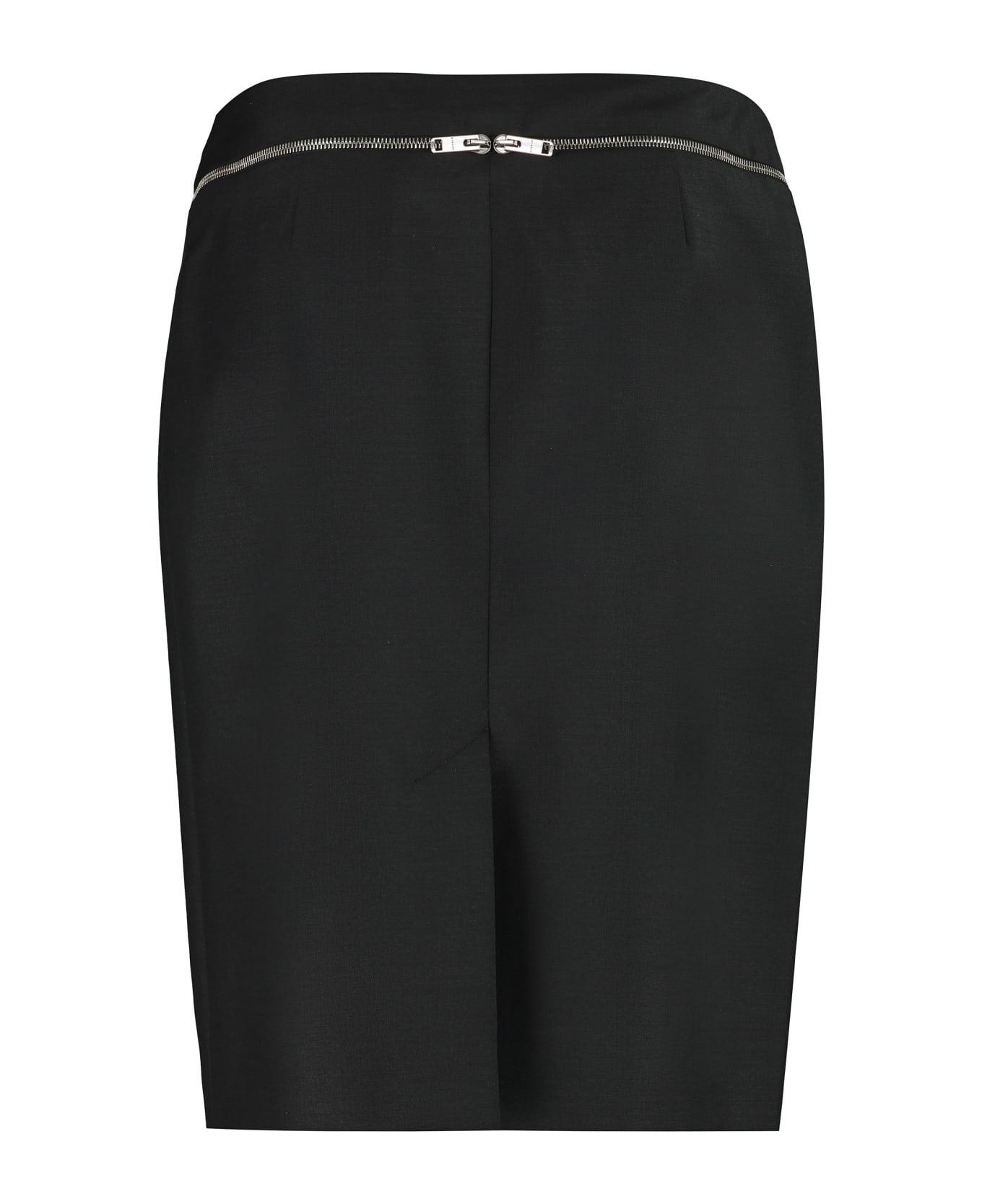 Givenchy Stretch Pencil Skirt With Zip - black