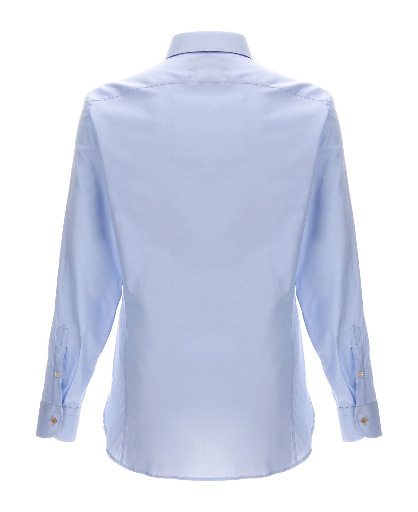 Gucci Double G Embroidery Shirt - Light Blue