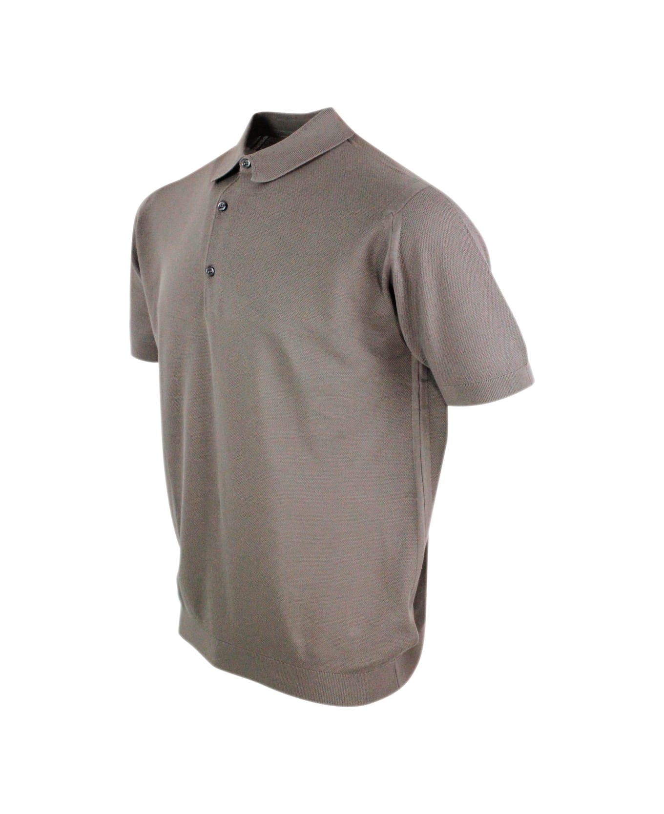 John Smedley Polo Shirt - Beige musk