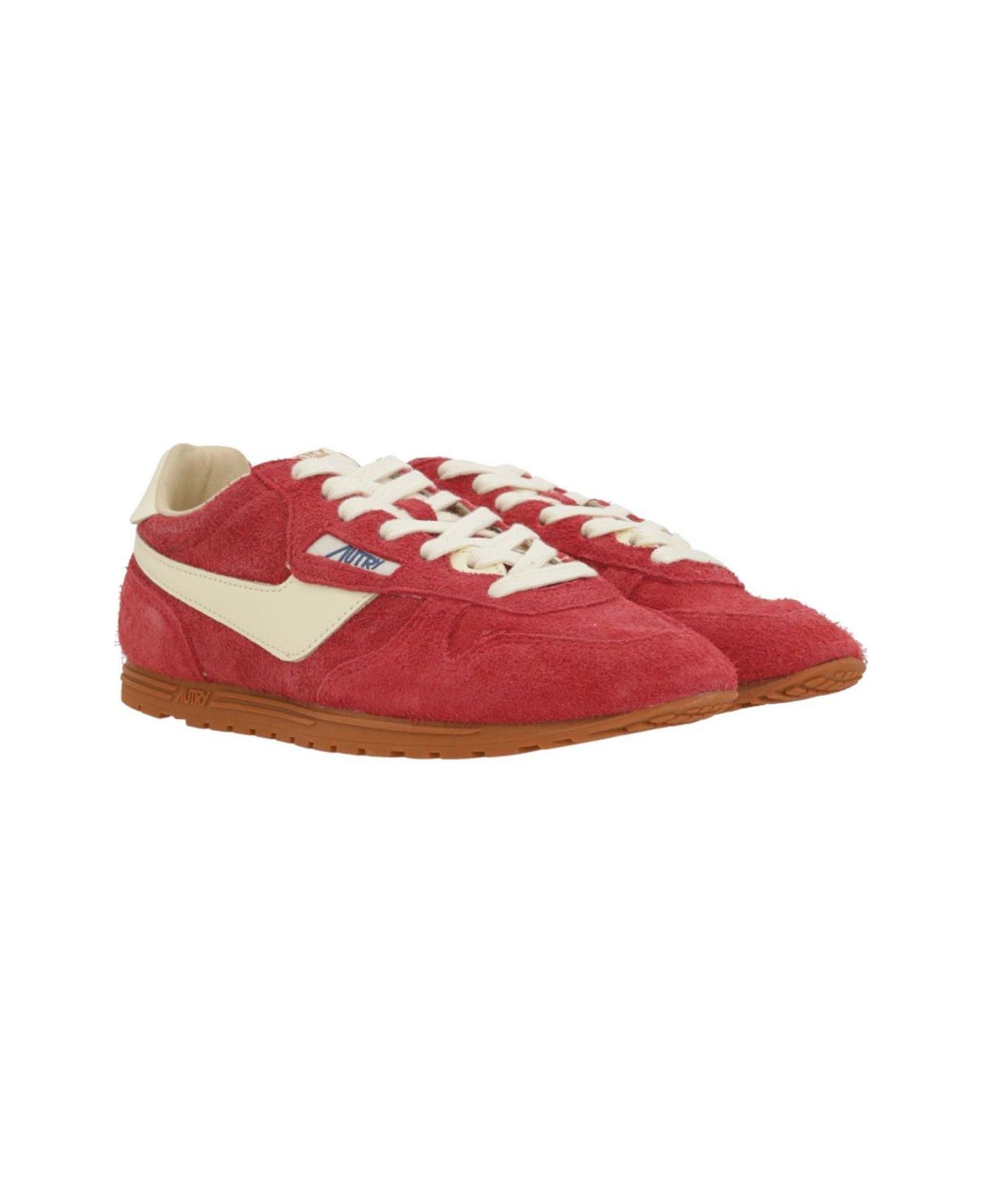 Autry Windspin Lace-up Sneakers - Rosso