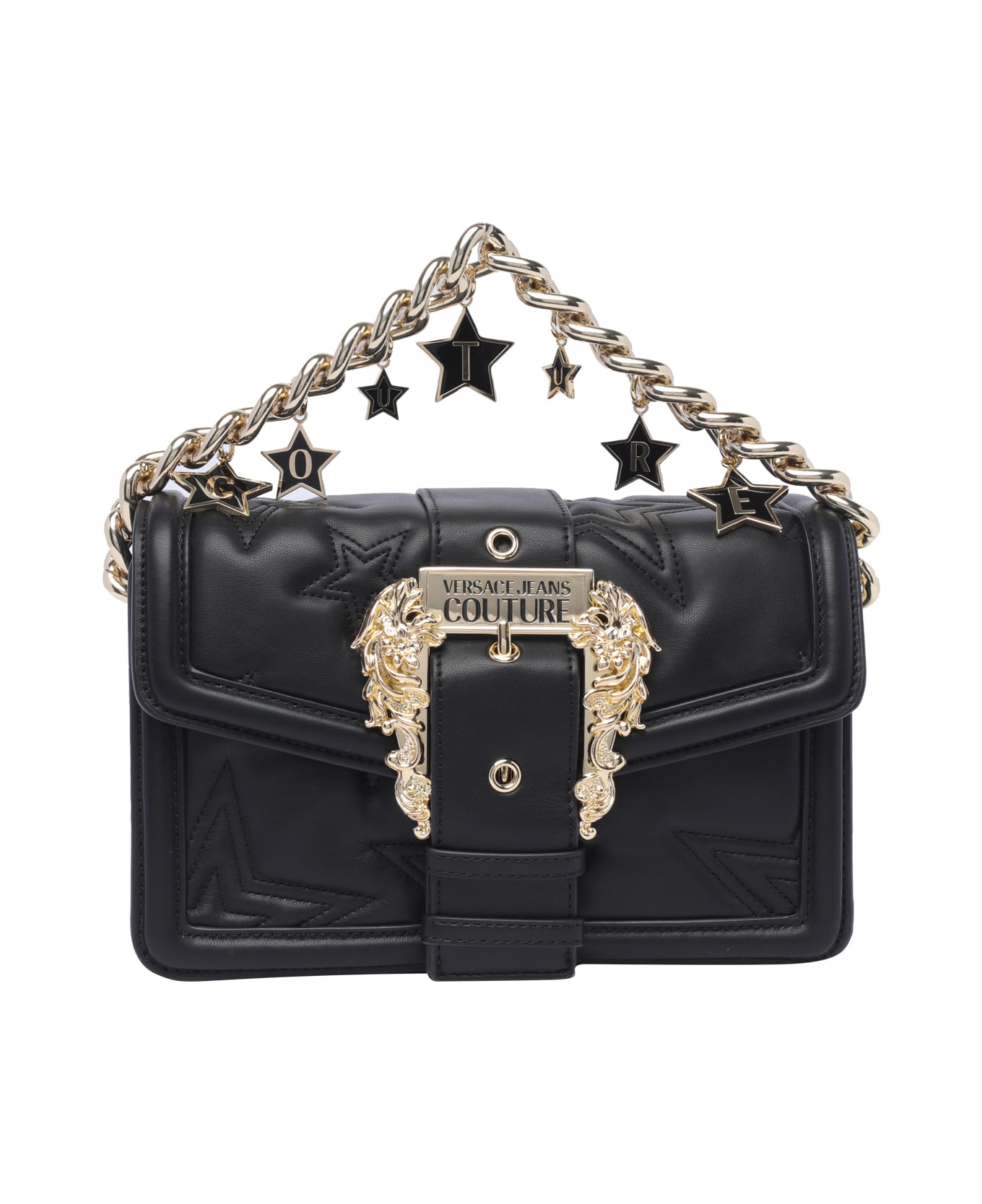 Versace Jeans Couture Drew Baroque Crossbody Bag - black