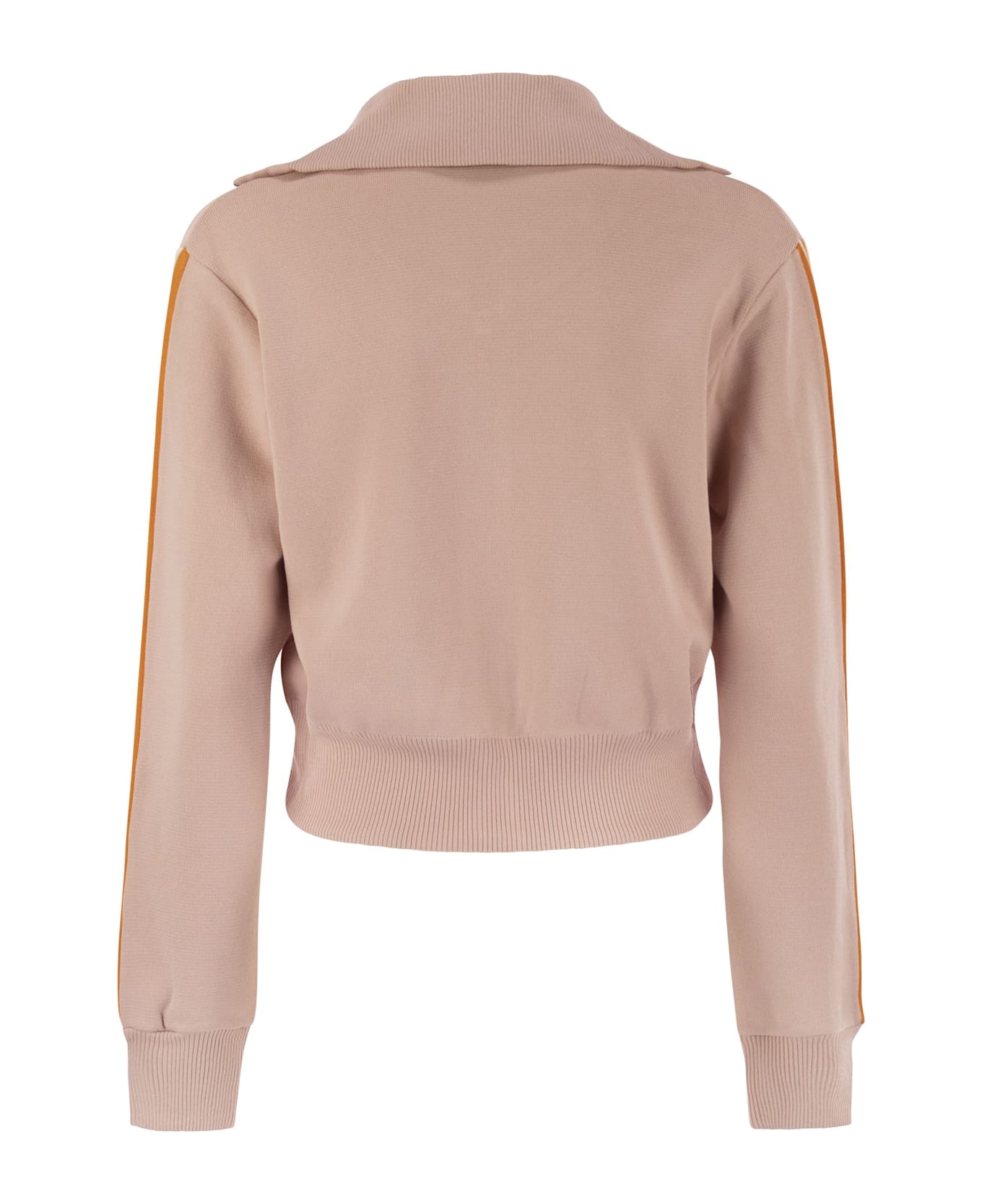 Autry Knitted Tennis-style Zip Sweatshirt