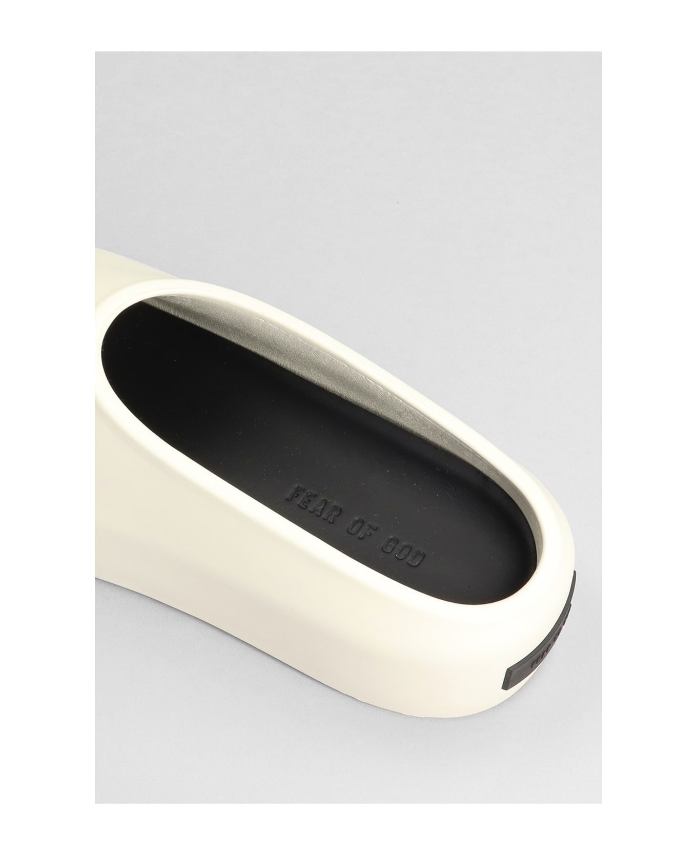 Fear of God The California 2.0 Slipper-mule In Beige Rubber/plasic - beige