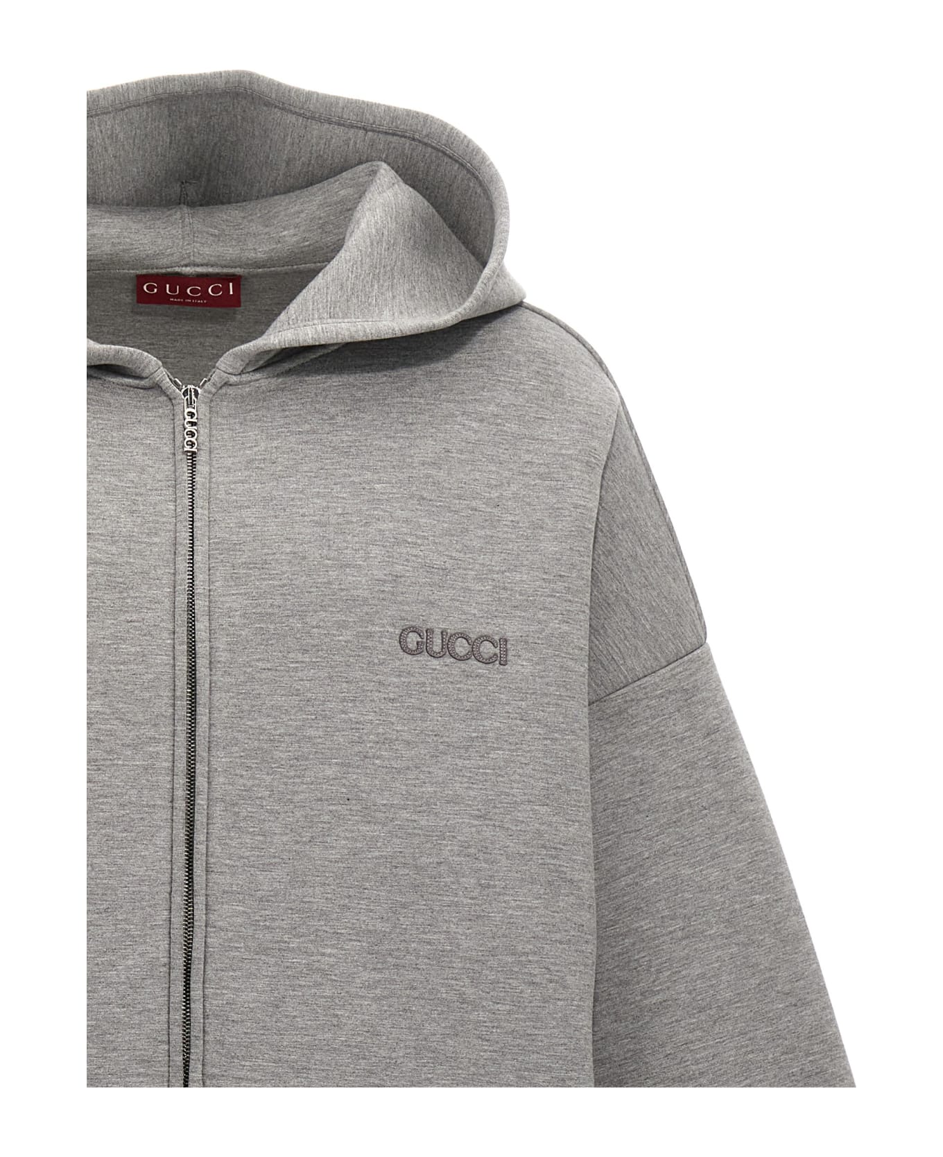 Gucci Zipped Hoodie - Gray