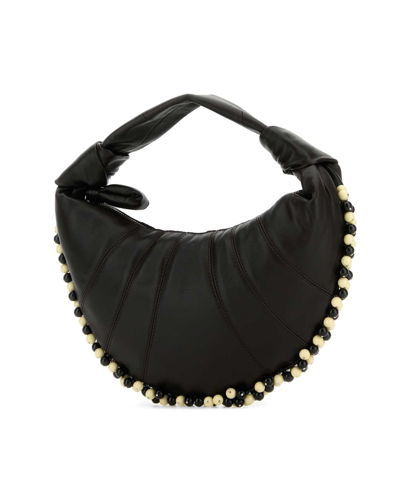 Lemaire Chocolate Nappa Leather Mini Fortune Handbag - DARKCHOCOLATE