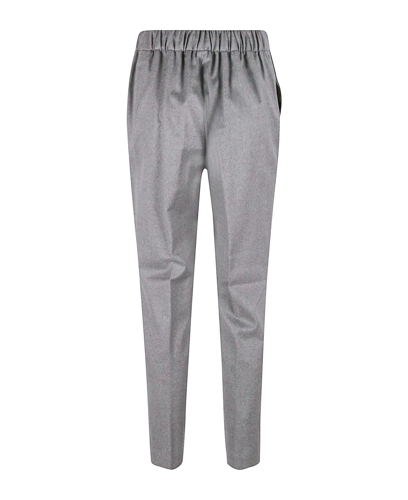 Fabiana Filippi Grey Virgin Wool Blend Pants - Grey
