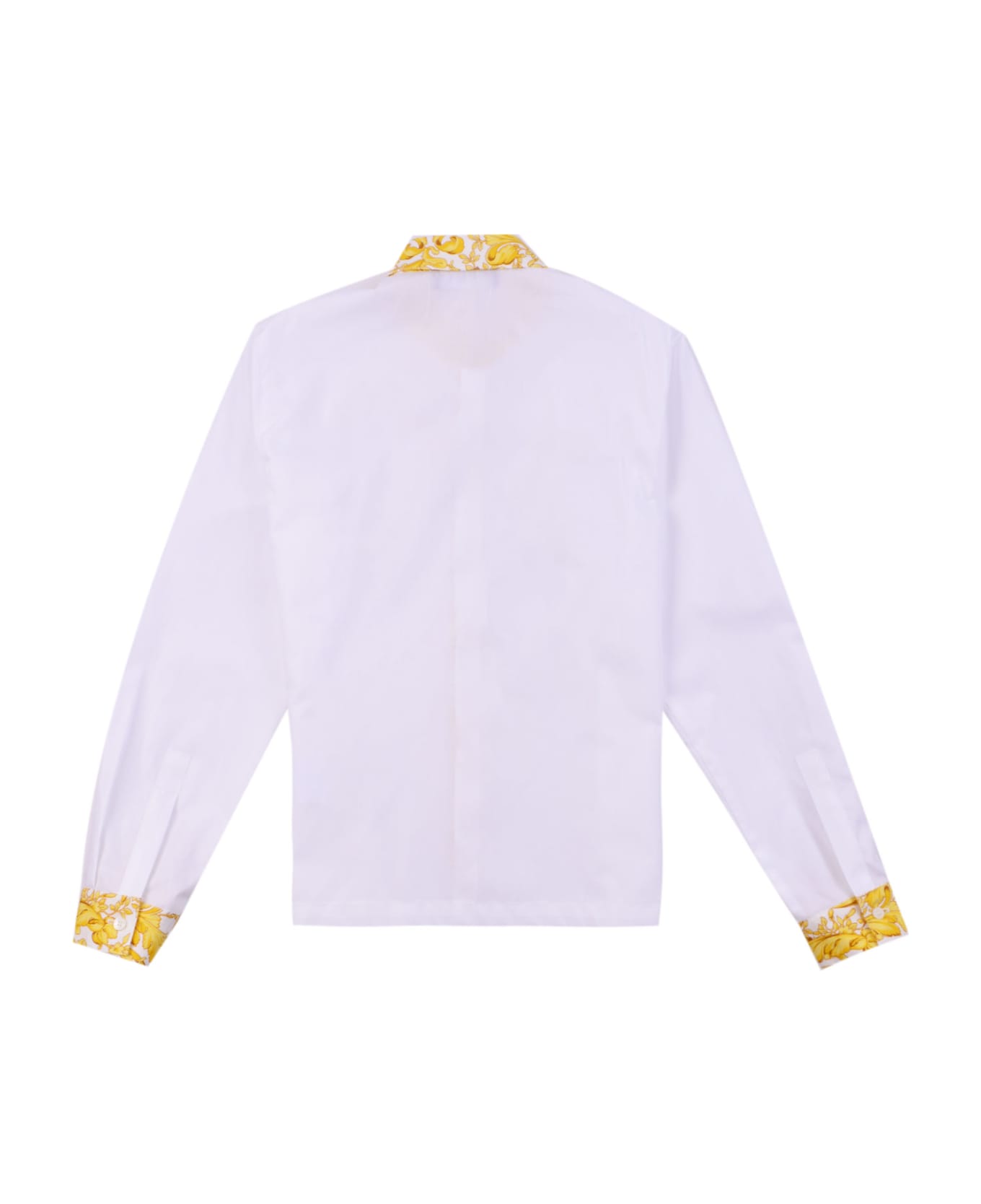 Versace Shirt With Baroque Print - White