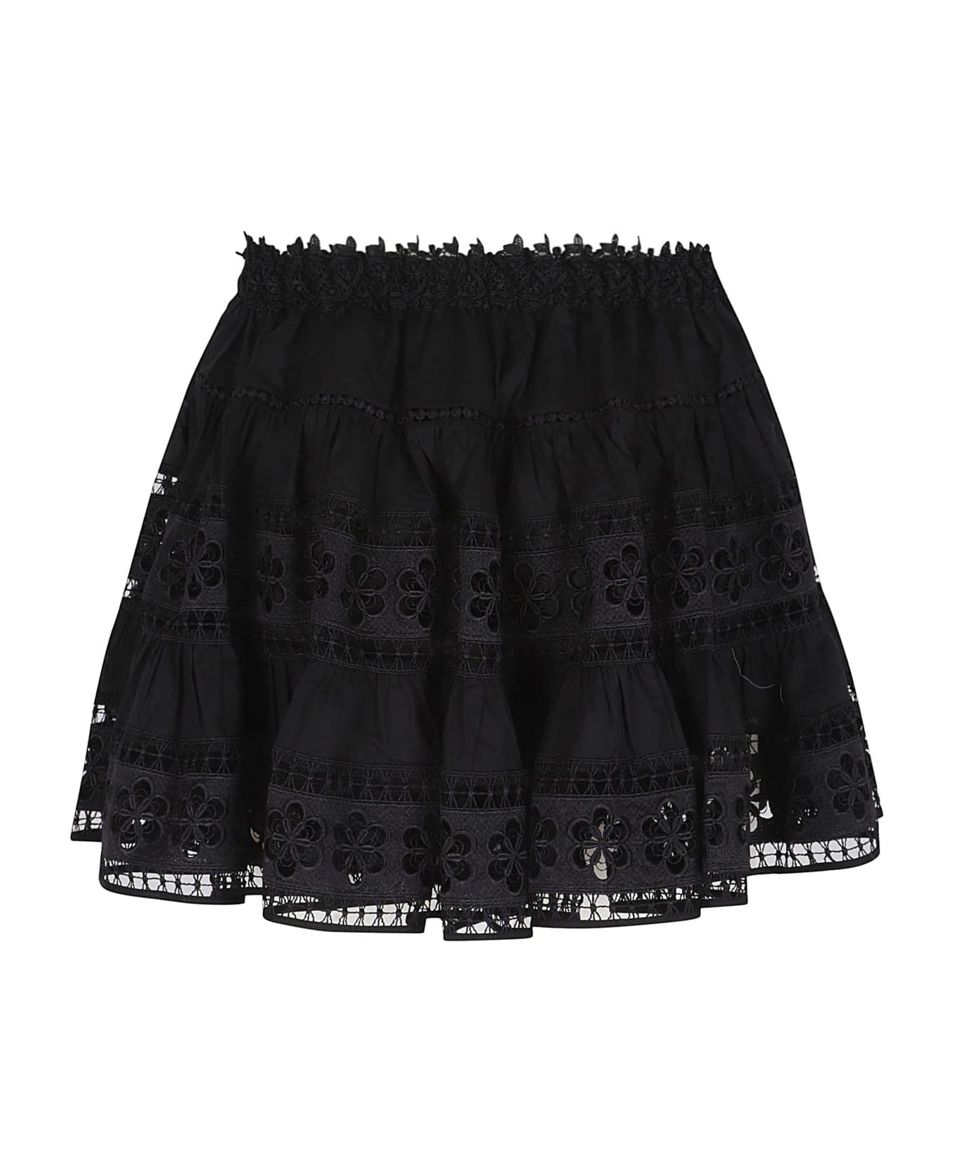 Charo Ruiz Short Skirt Lea - Black スカート