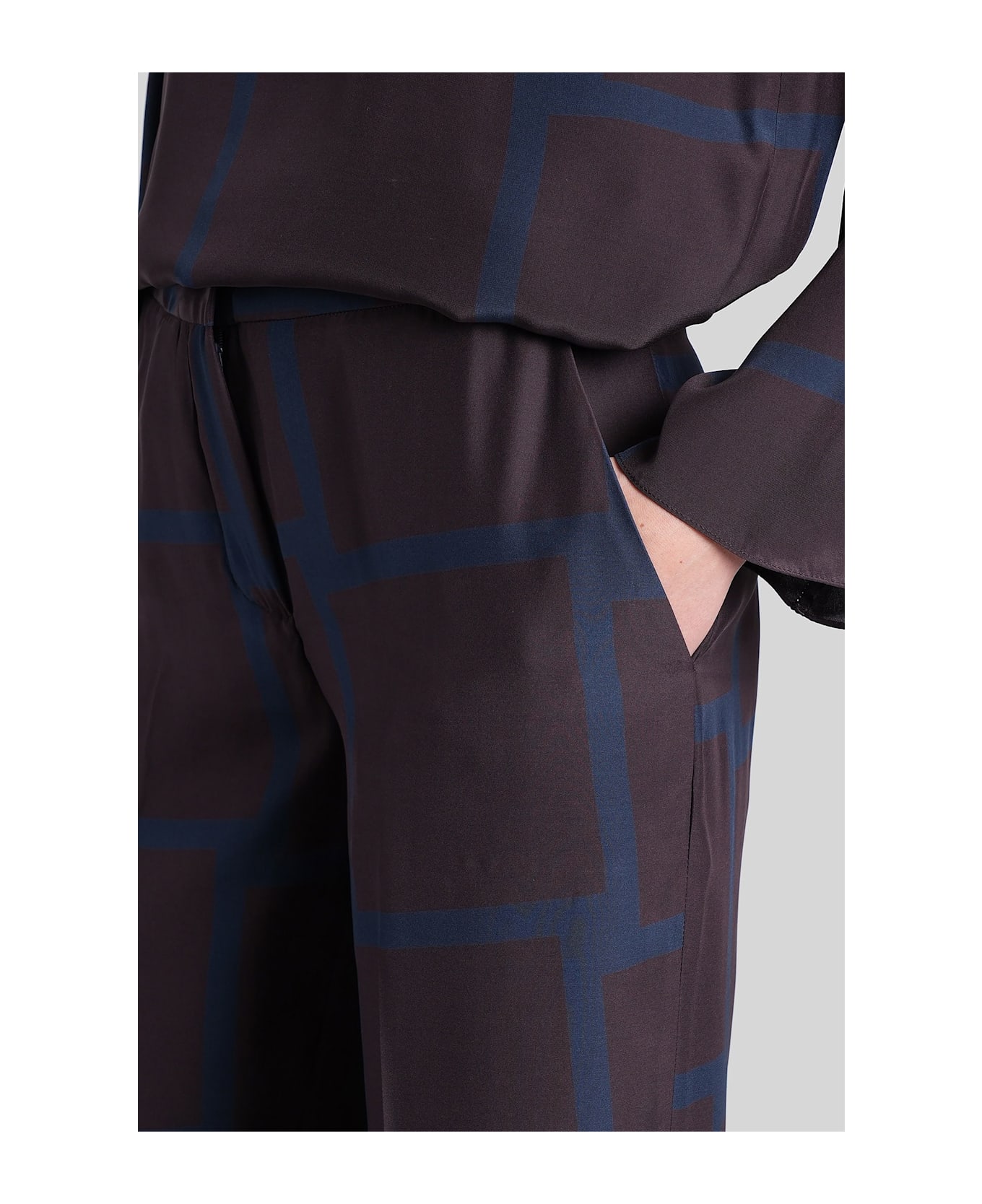 Gianluca Capannolo Valerie Pant Pants In Bordeaux Silk - bordeaux