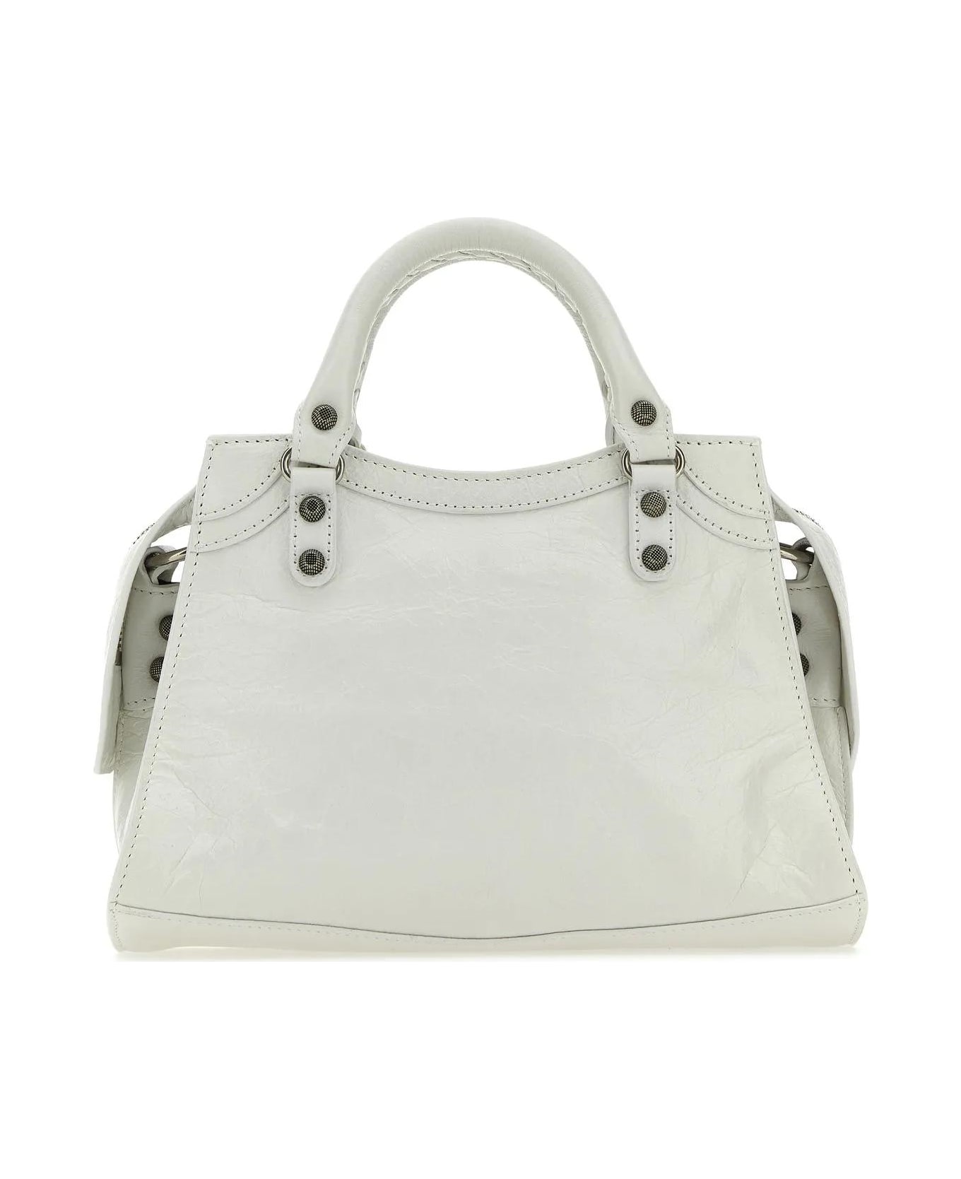 Balenciaga Neo Cagole Shoulder Bag - Optic White