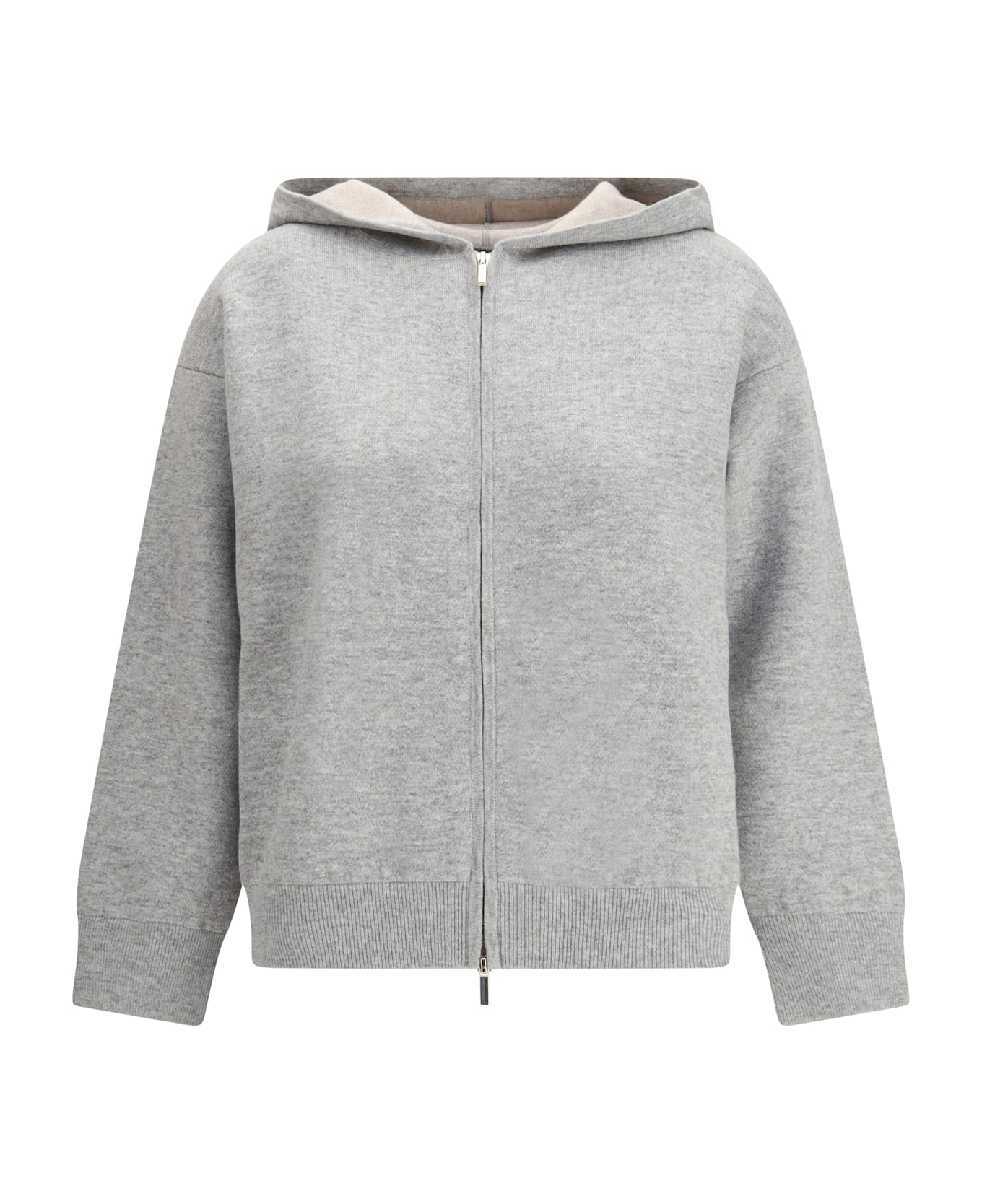 'S Max Mara Wool And Cashmere Hooded Kurt Cardigan - Grey