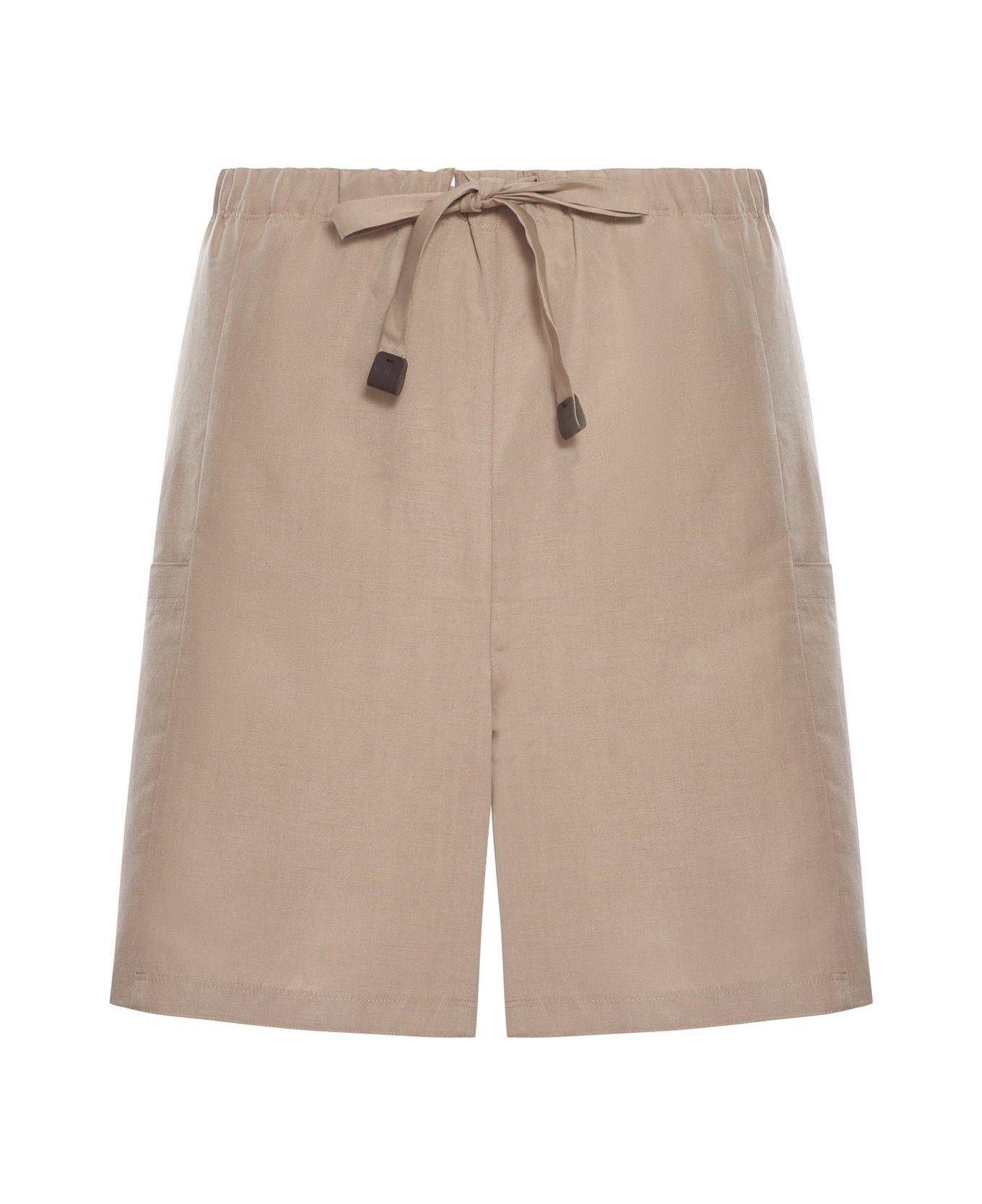Max Mara Quebec Drawstring Shorts Max Mara - Beige