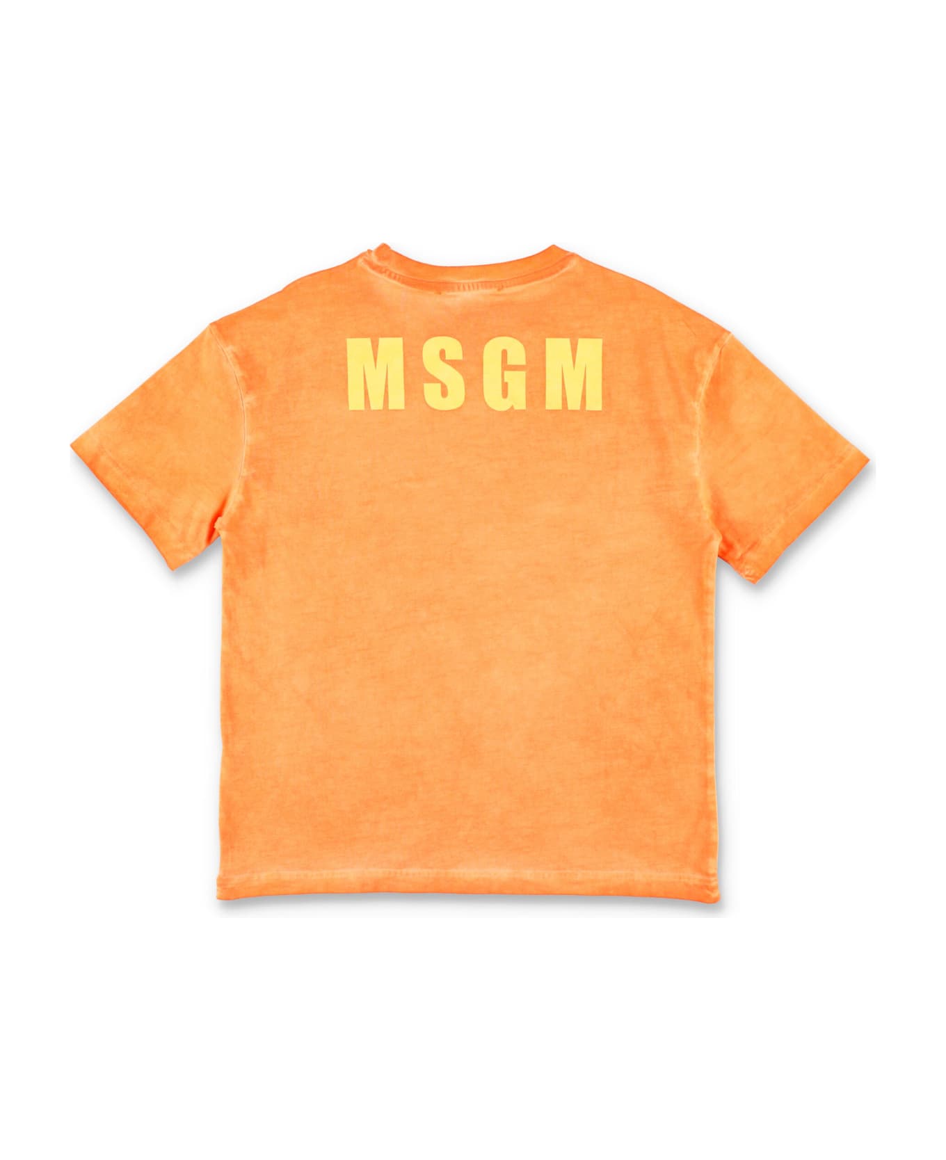 MSGM Logo T-shirt - ORANGE