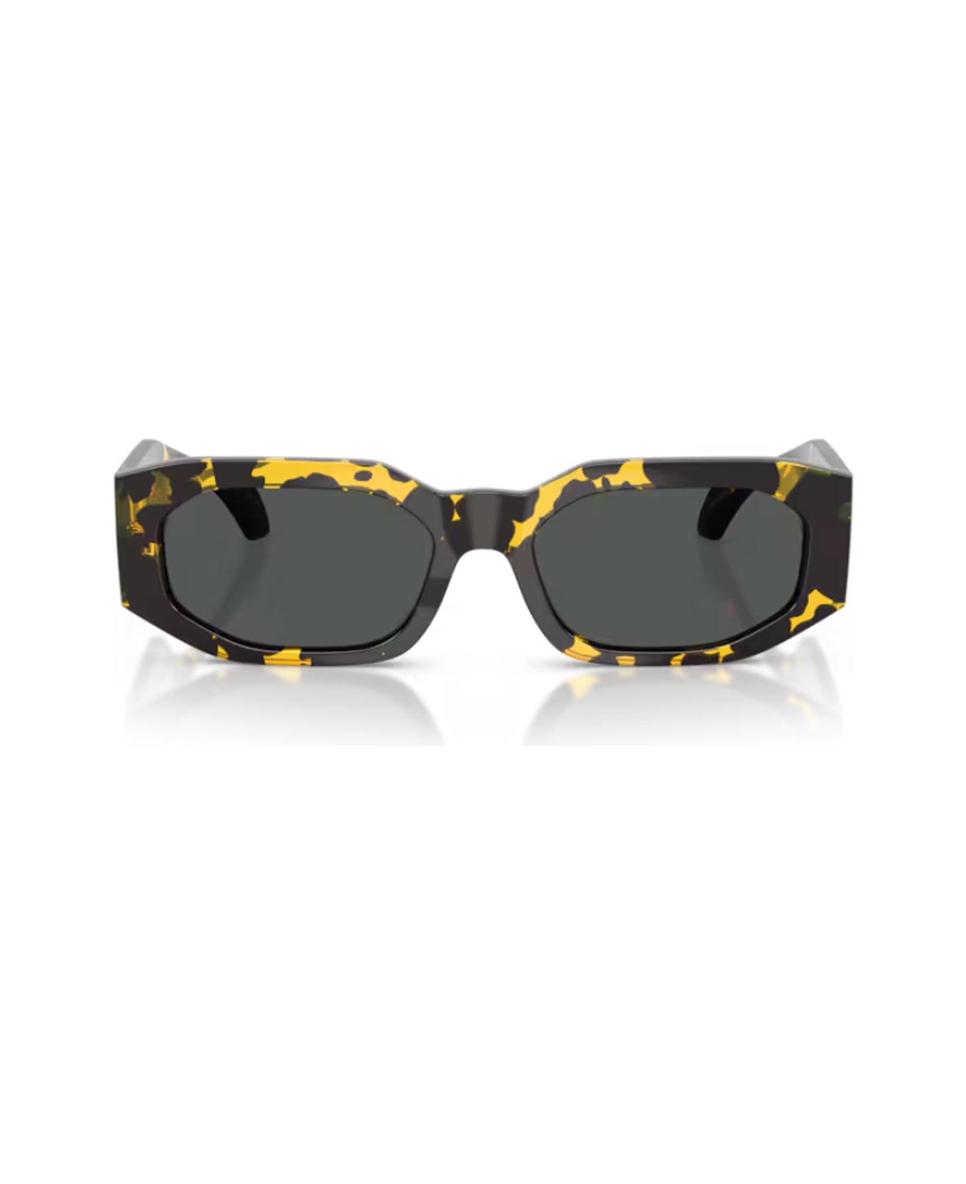 Versace Eyewear Versace 0ve4489u Signature 552887 Tartarugato Marrone Sunglasses - Marrone