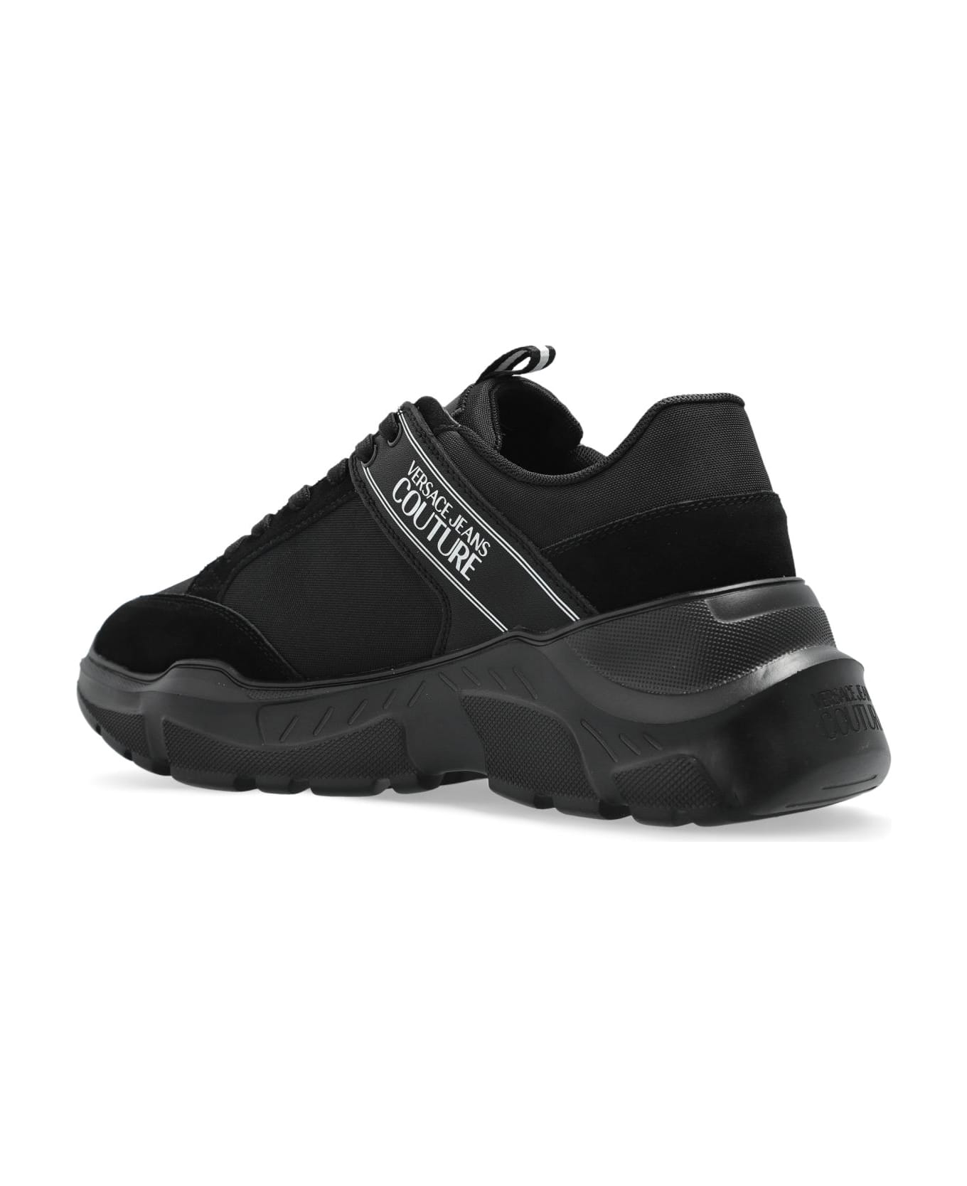 Versace Jeans Couture Sneakers With Logo - Black