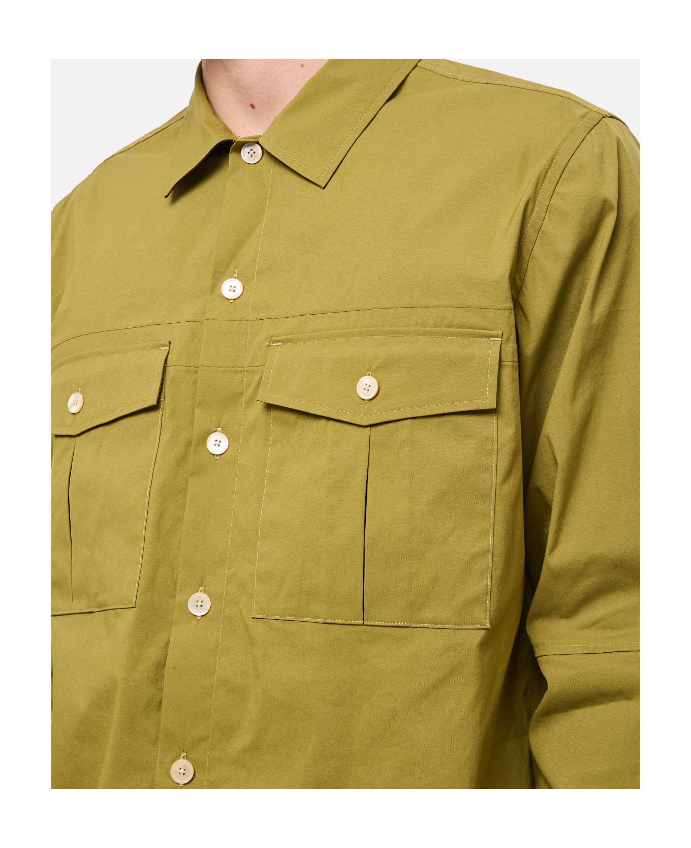 Paul Smith Utility Cotton Shirt - Green シャツ