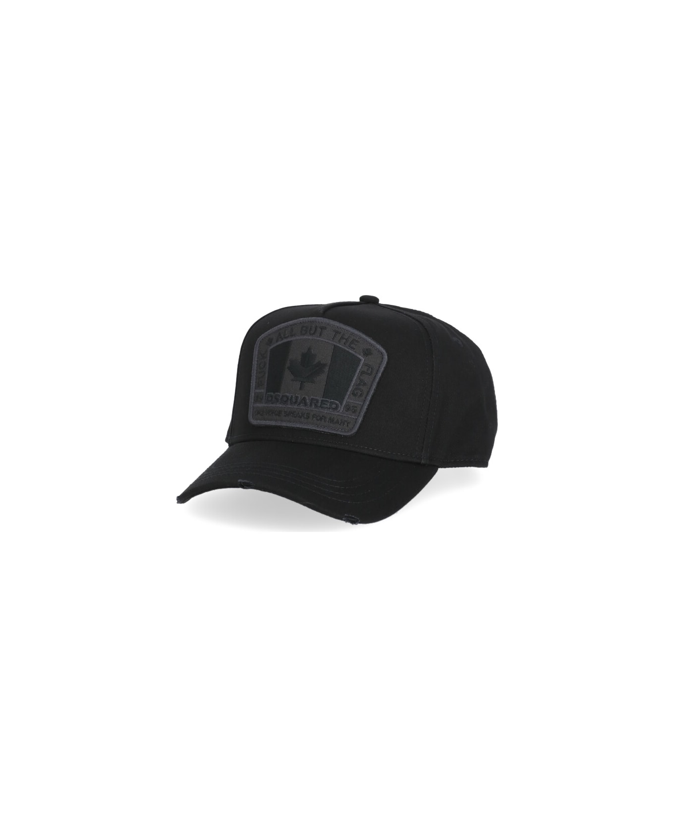 Dsquared2 Gabardine Baseball Cap - Black 帽子