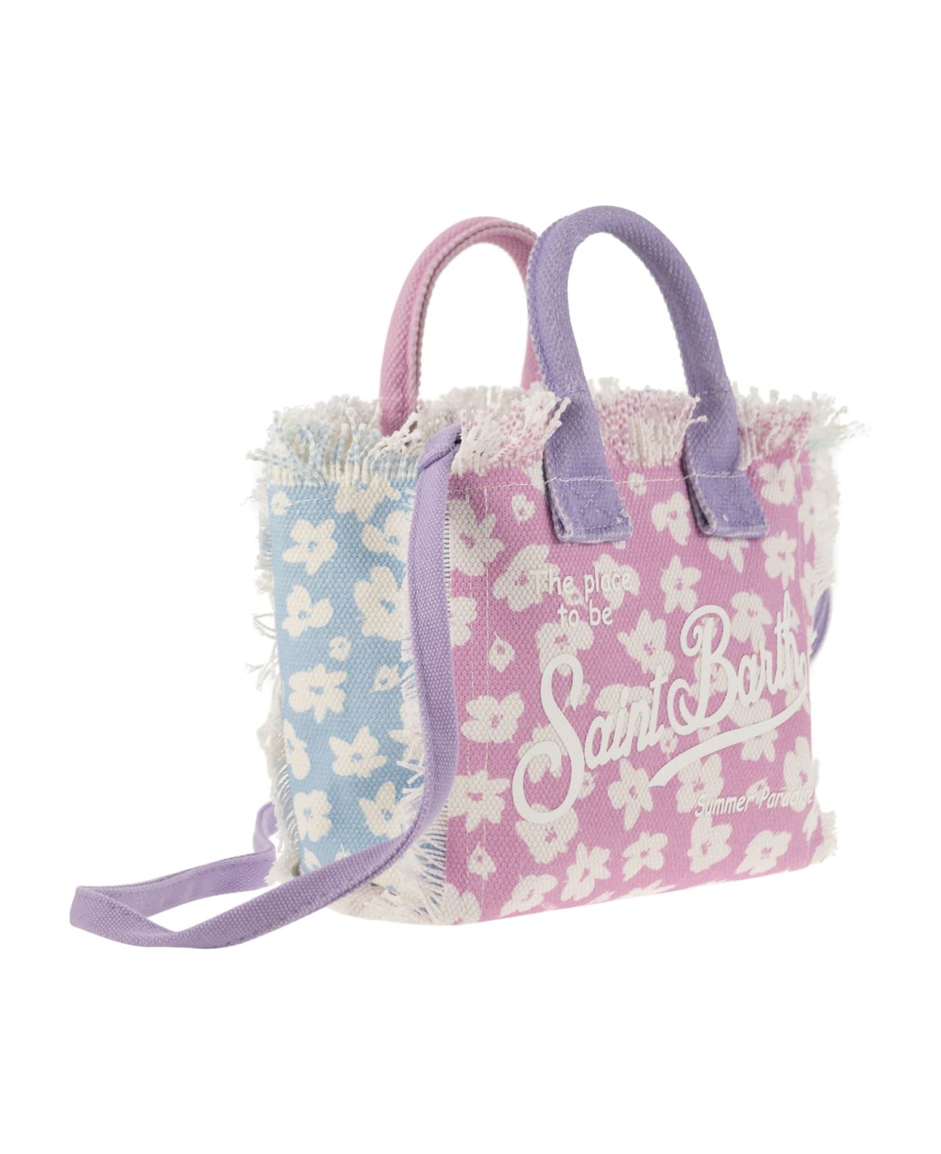 MC2 Saint Barth Mini Vanity Bag In Floral Cotton Canvas - Multicolor
