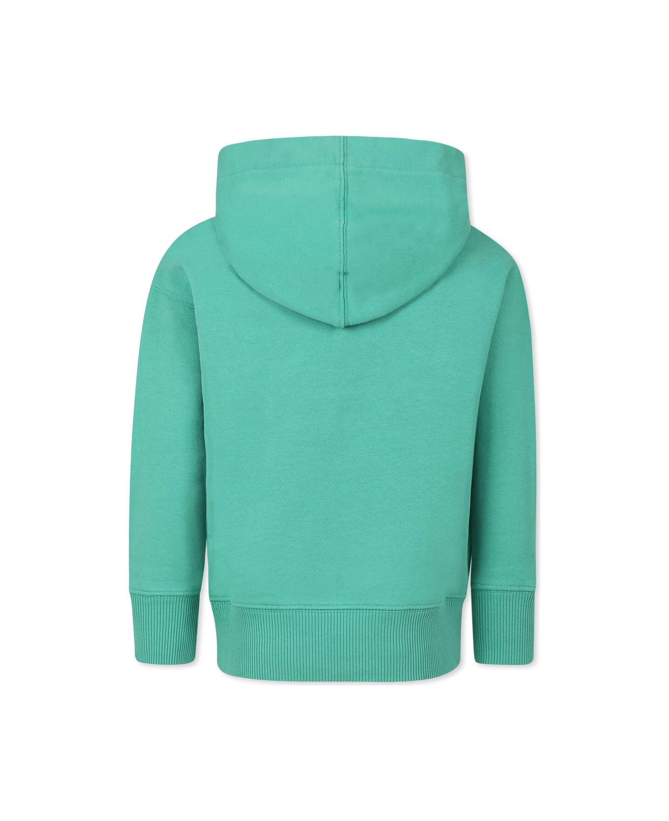 Palm Angels Green Sweatshirt For Boy With Bear - Green