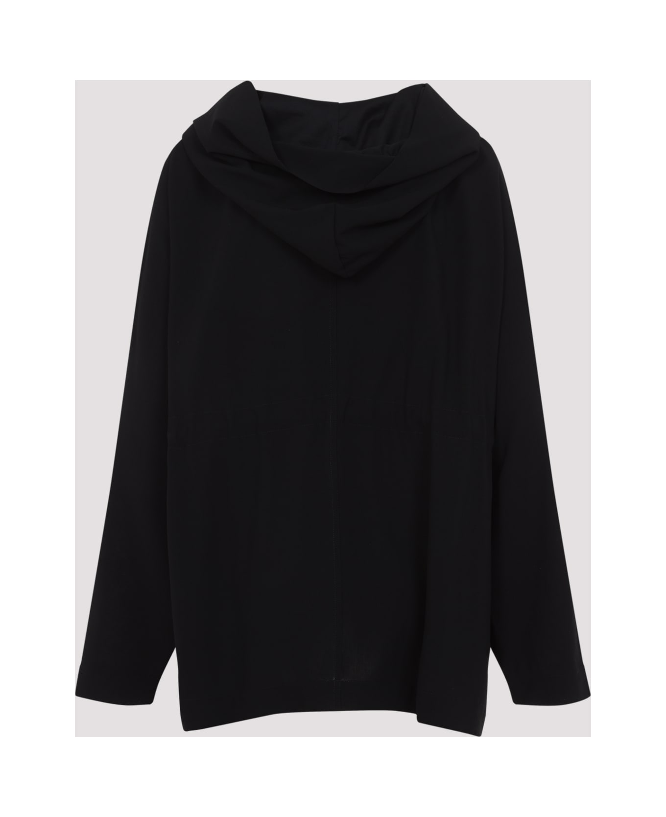 Rick Owens Hooded Tunic Mini Dress - Black