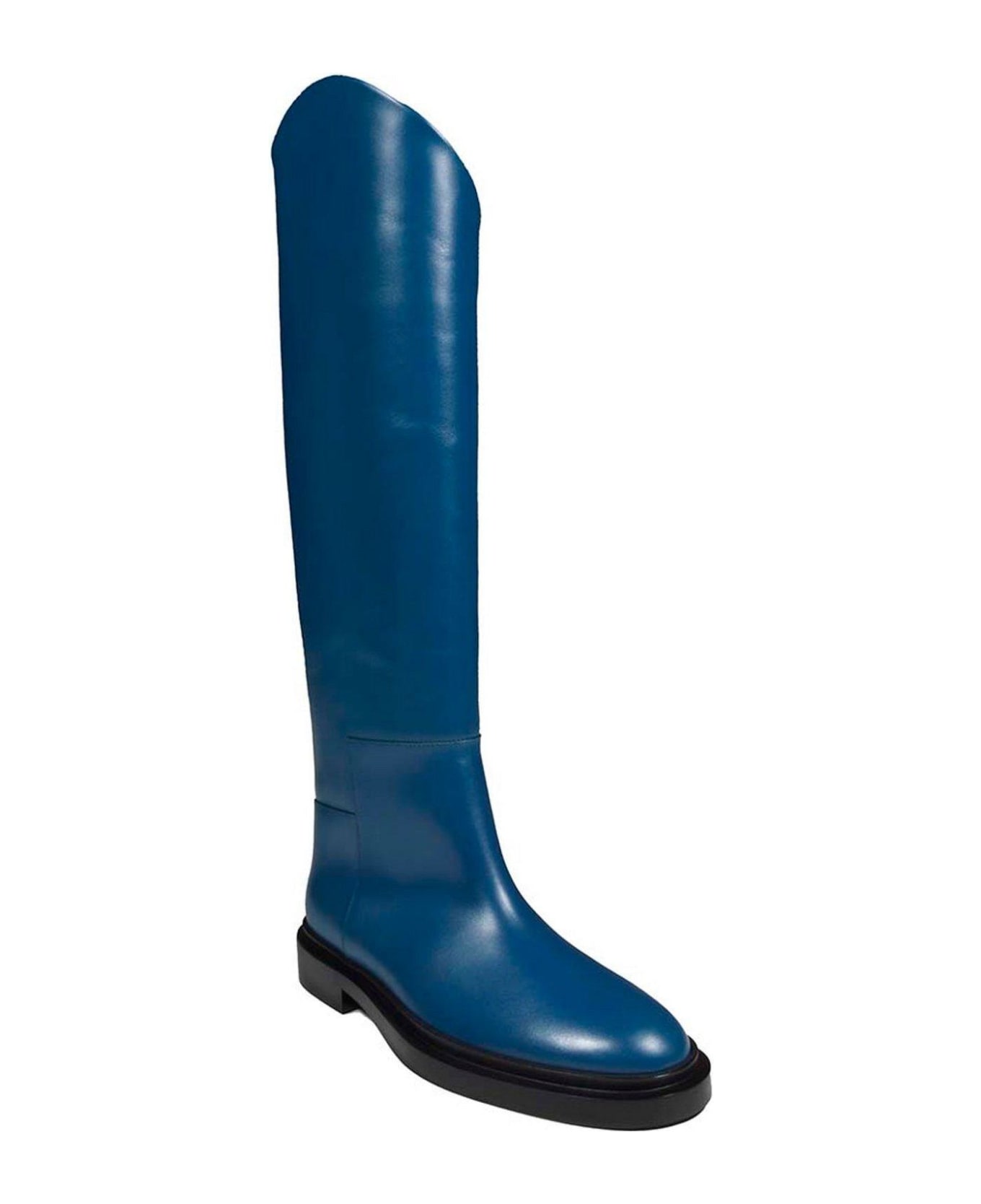 Jil Sander Almond-toe Knee-length Boots - Blu ブーツ