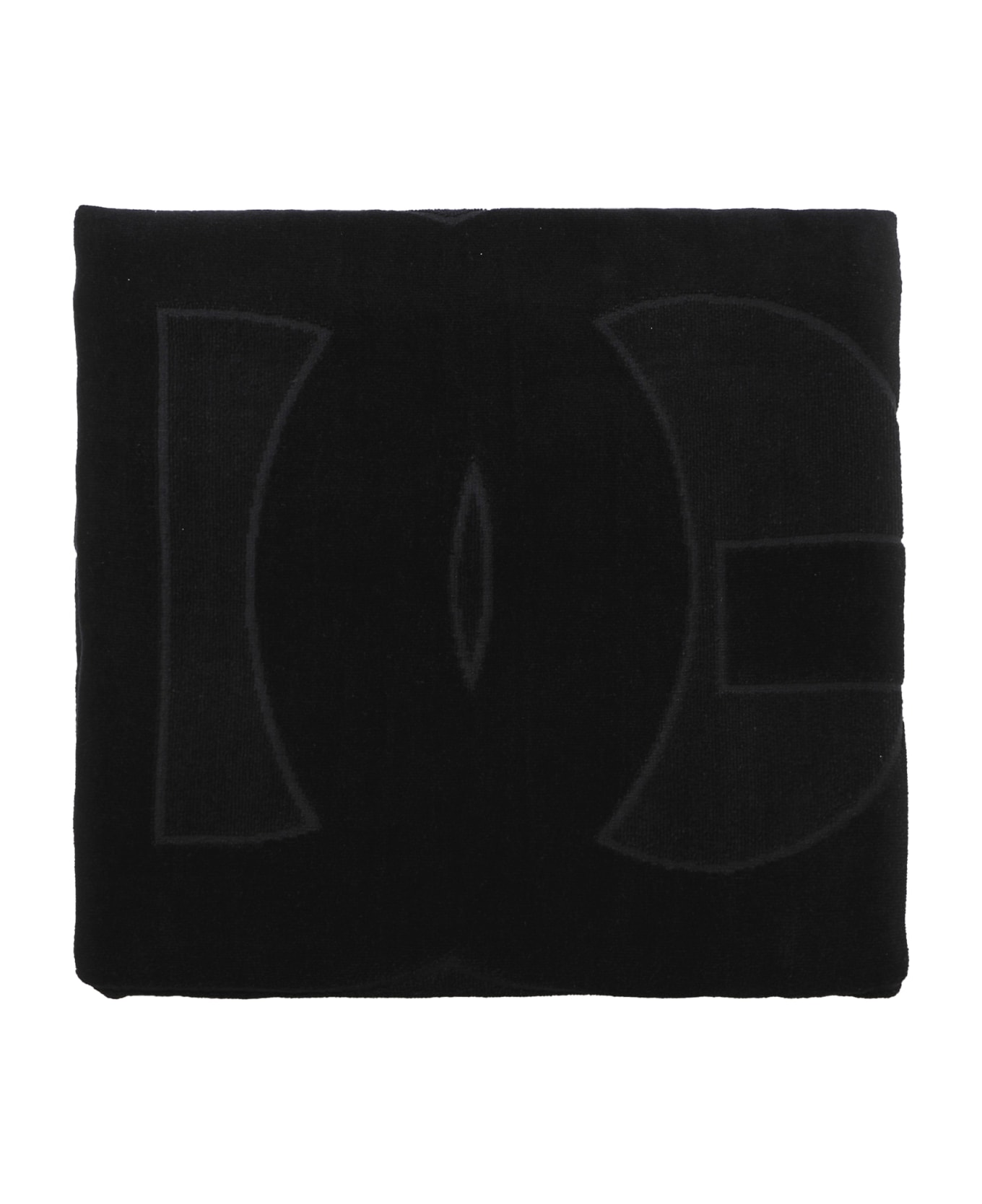 Dolce & Gabbana Dg Monogram Jacquard Cotton Beach Towel