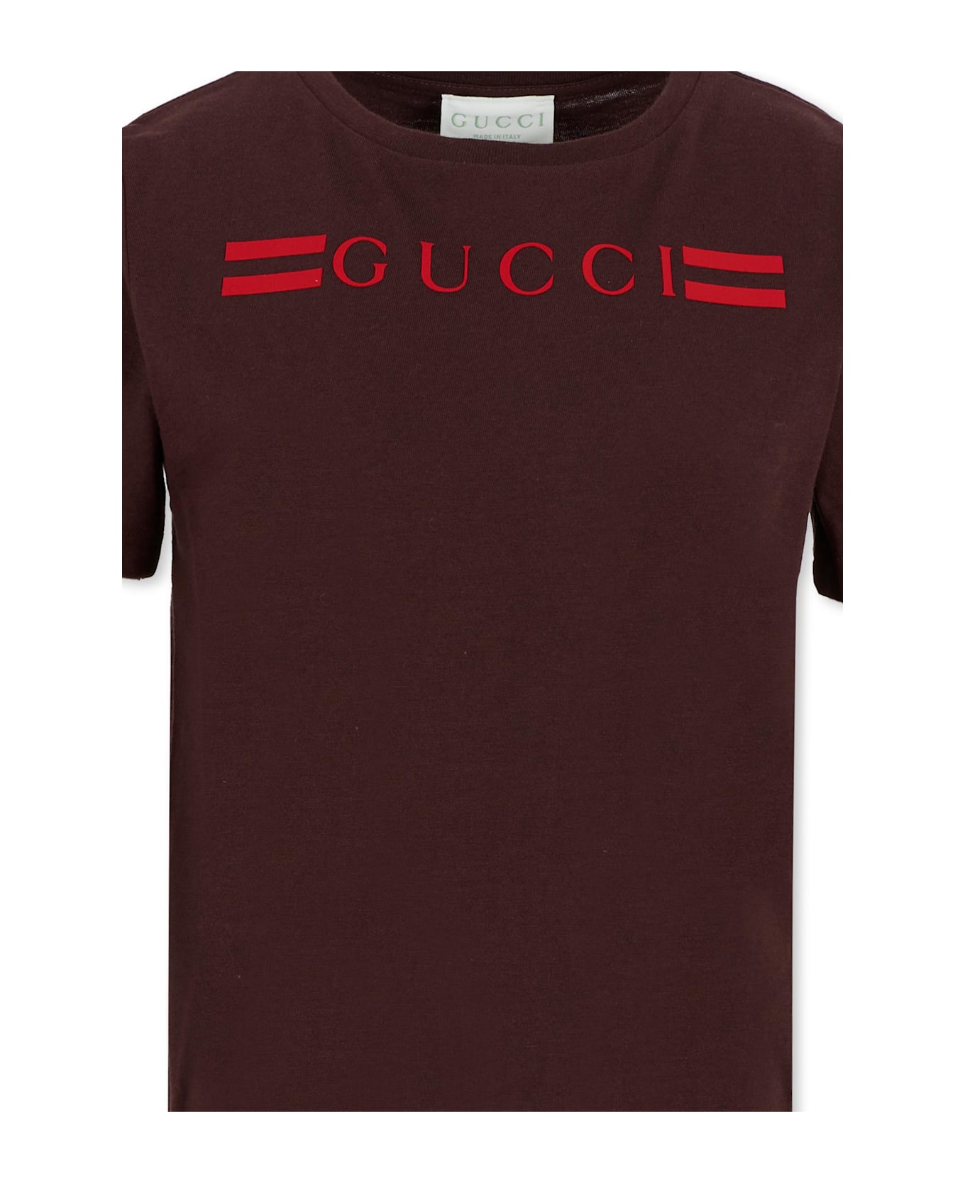 Gucci Brown T-shirt For Kids With Logo - Brown