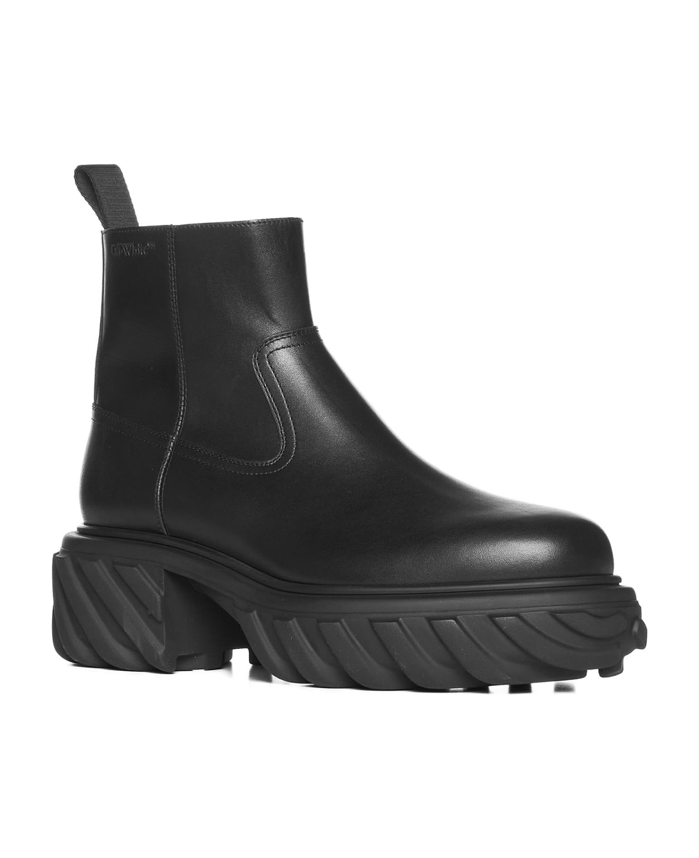 Off-White Tractor Motor Ankle Boots - Black ブーツ
