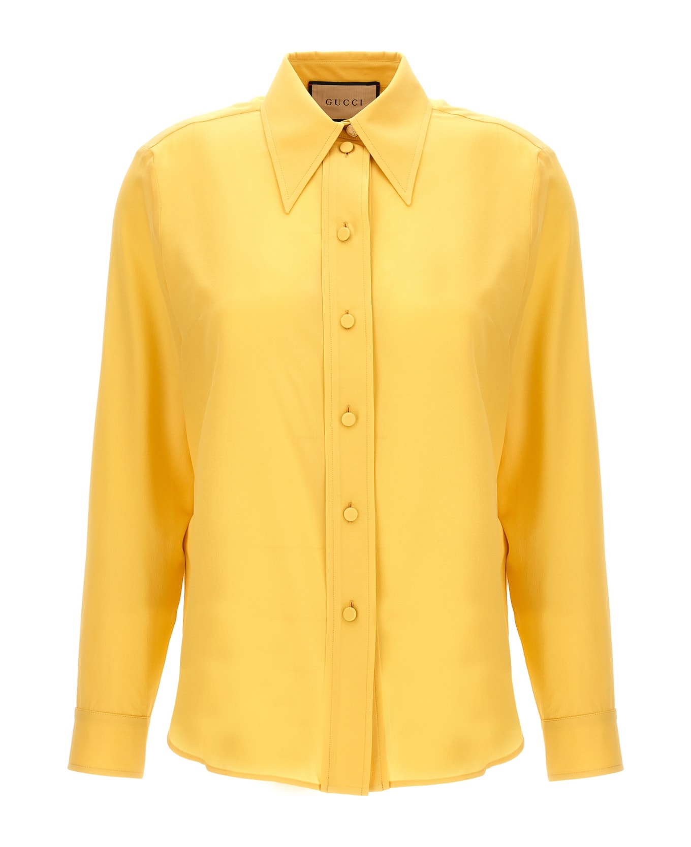 Gucci Silk Shirt - Yellow & Orange シャツ