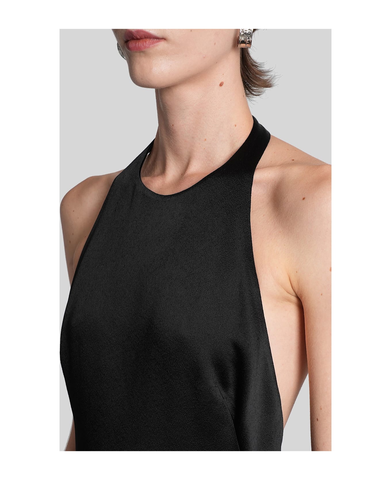 Givenchy Long Dress In Black Viscose - black