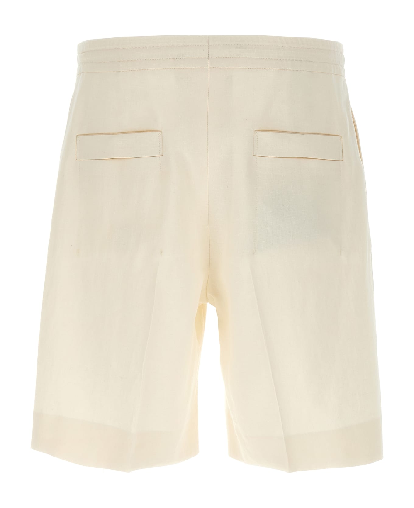 Zegna Linen Oasis Bermuda Shorts - White