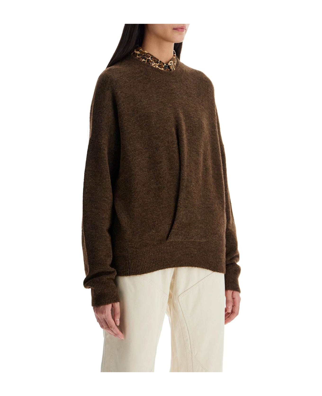 Isabel Marant Kingston Crewneck Knitted Sweater - Bz Bronze