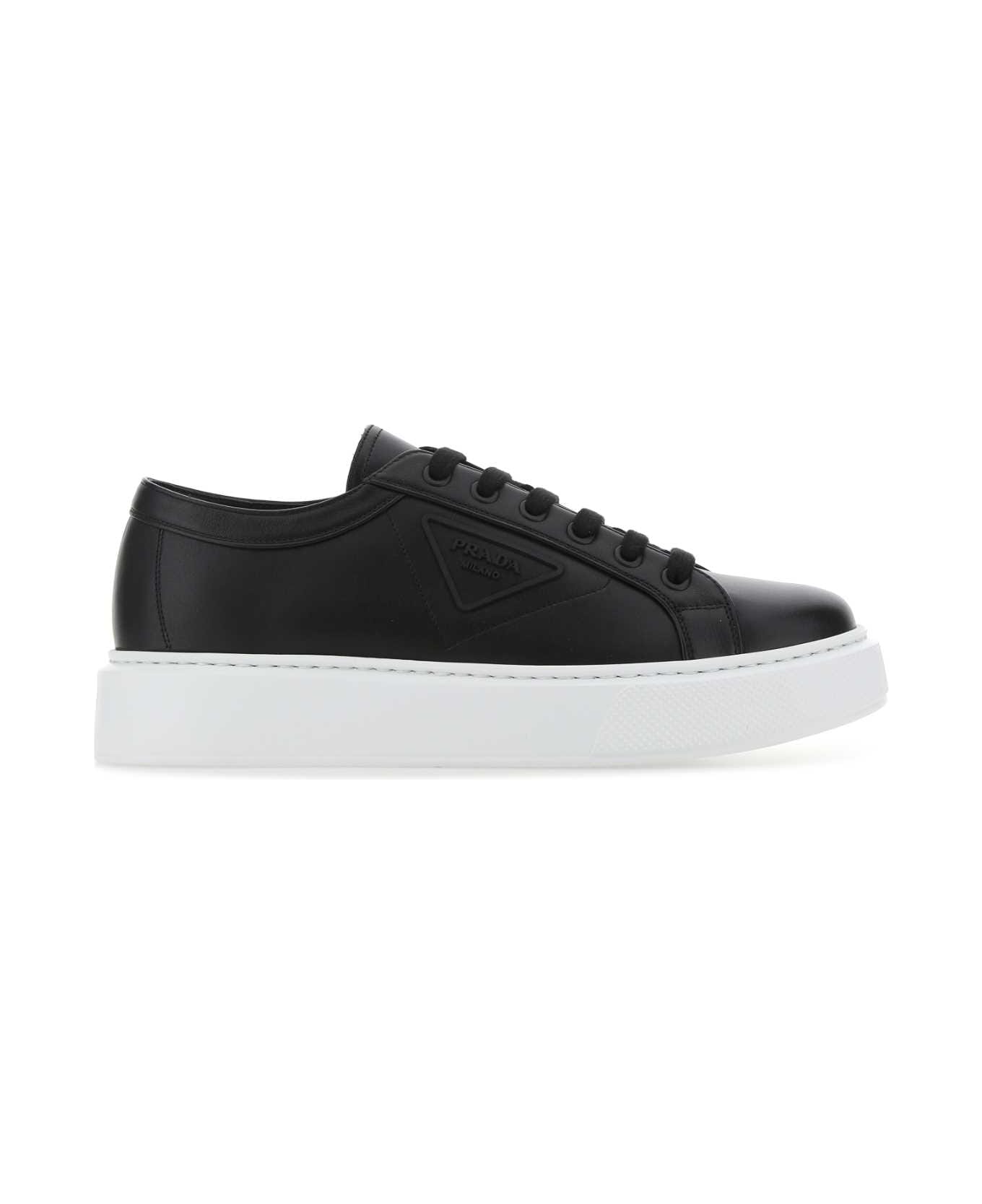 Prada Black Leather Sneakers - F0632