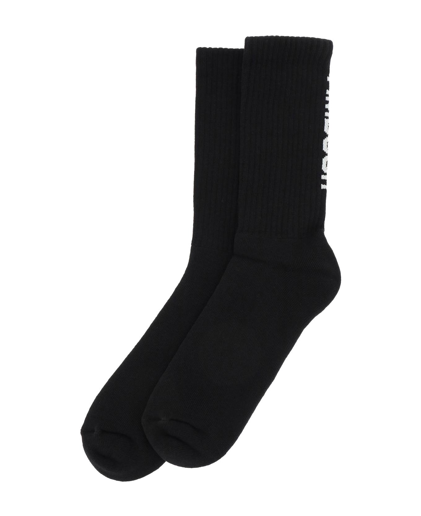 AMBUSH Logoed Socks - BLACK WHITE (Black)