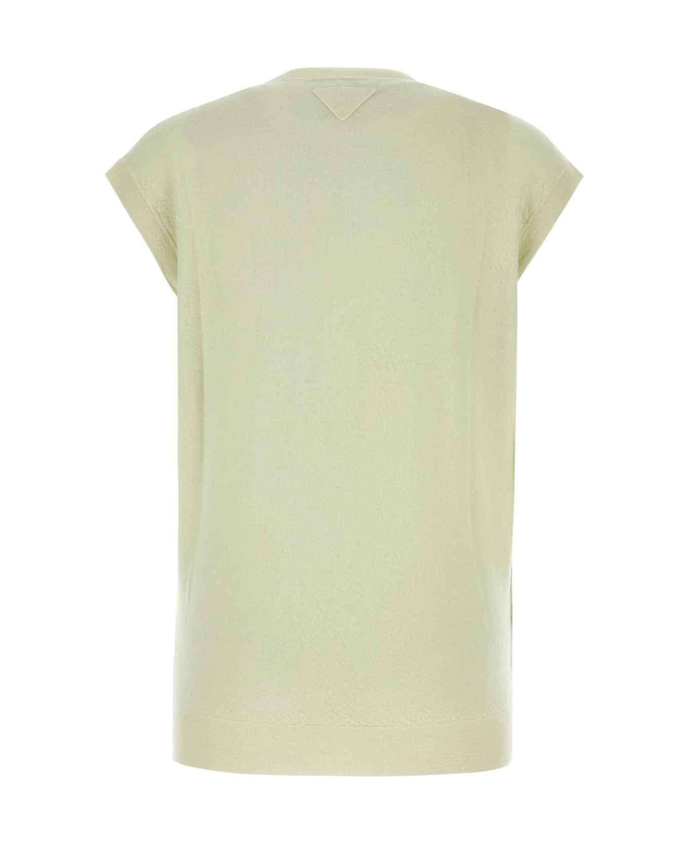 Prada Pastel Green Cashmere Vest - LINFA