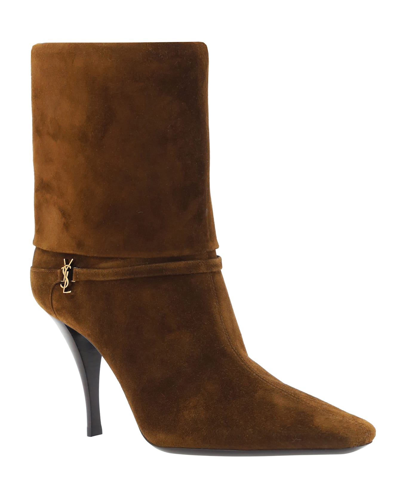 Saint Laurent Vicky Ankle Boots - Land