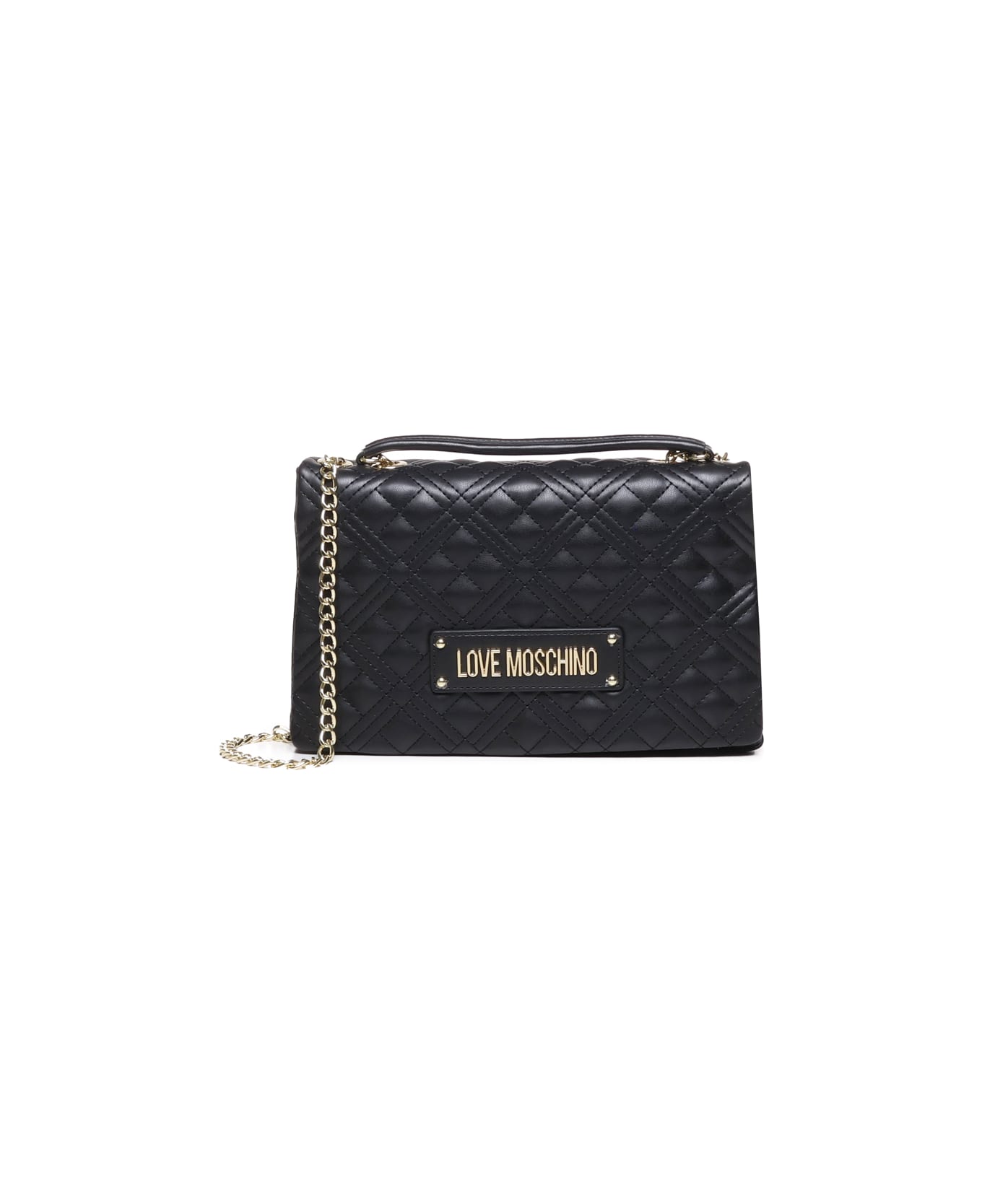 Love Moschino Bag With Shoulder Strap With Logo - Black
